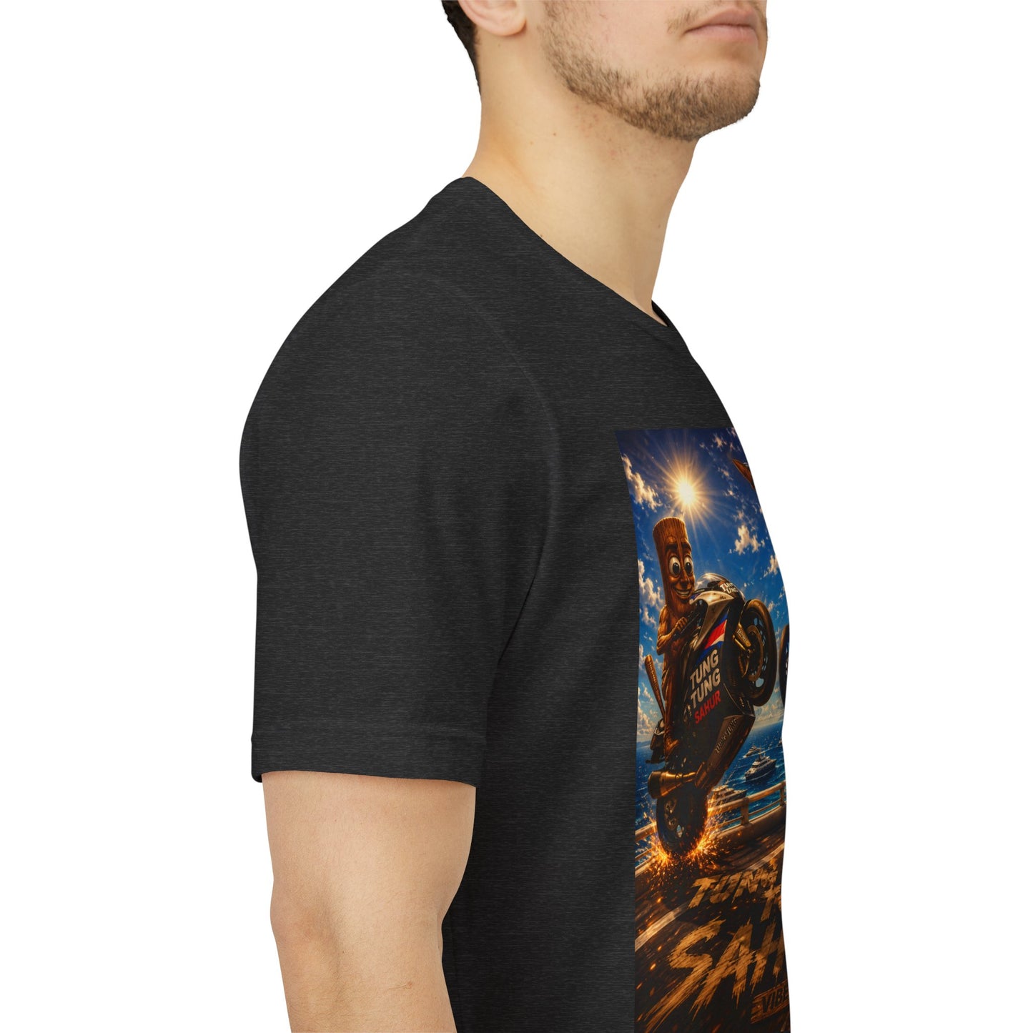 Motorcycle Stunt Tee — Sahara Riders Graphic T-Shirt
