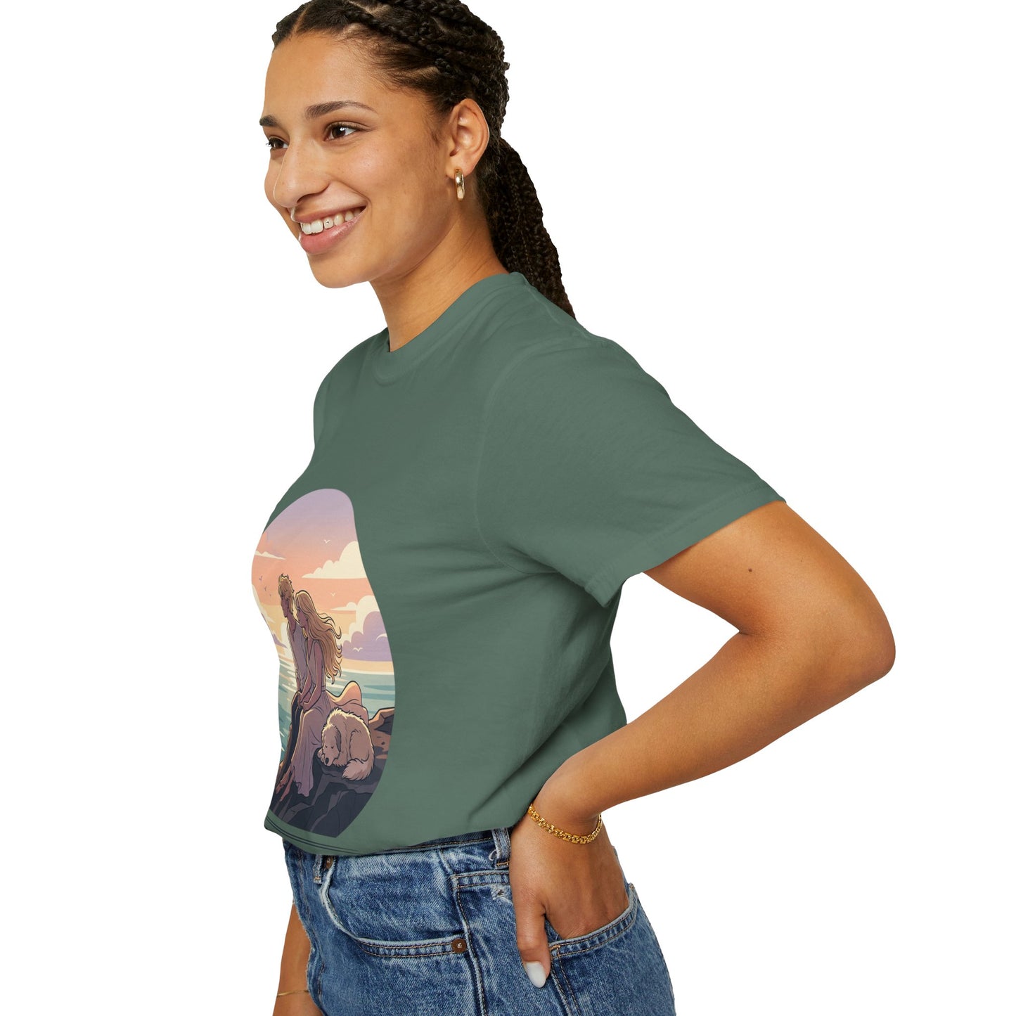 Ocean Sunset Graphic T-Shirt — "The Ocean Already Knows"