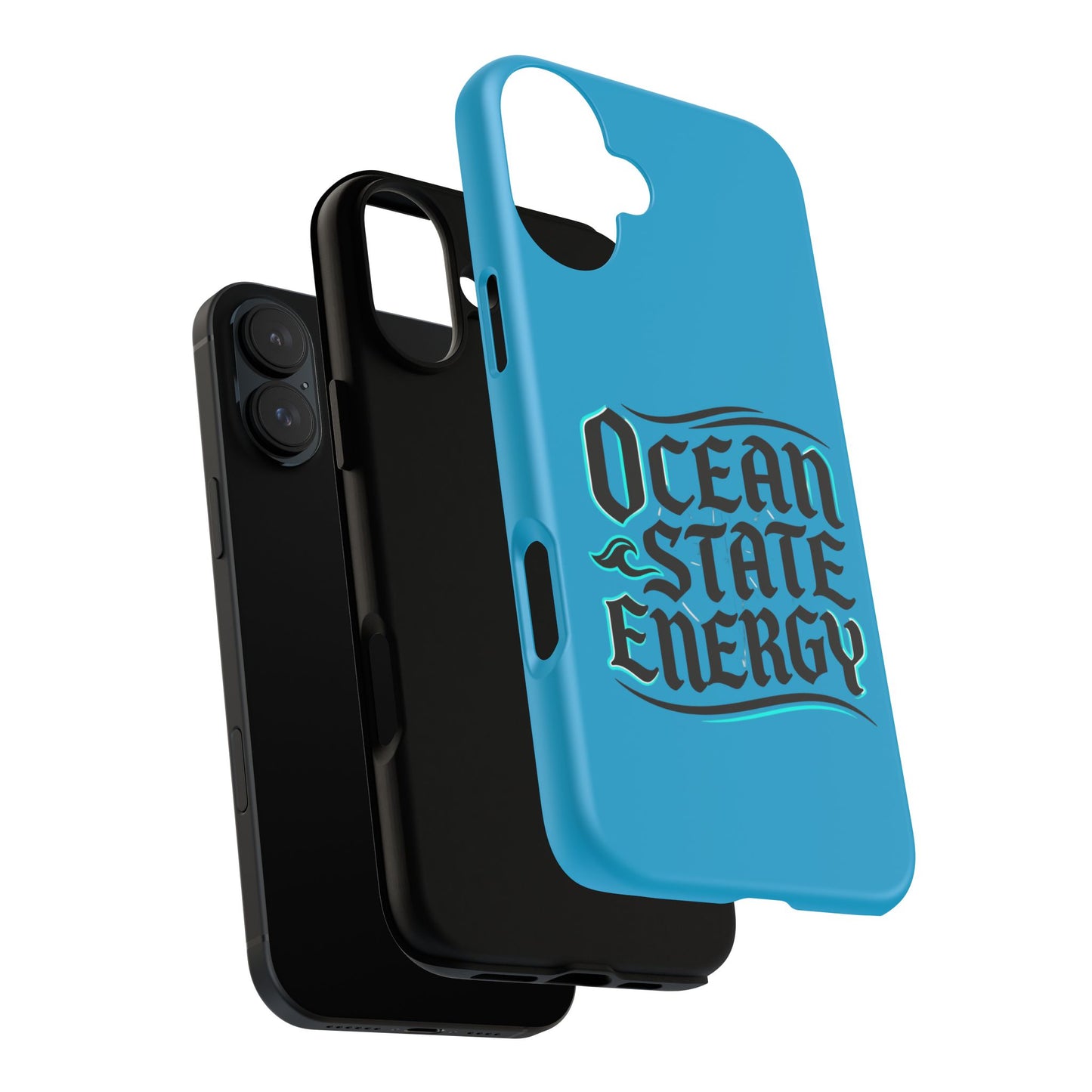 Ocean State Energy Phone Case — Tough Protective iPhone Cover with Nautical Script