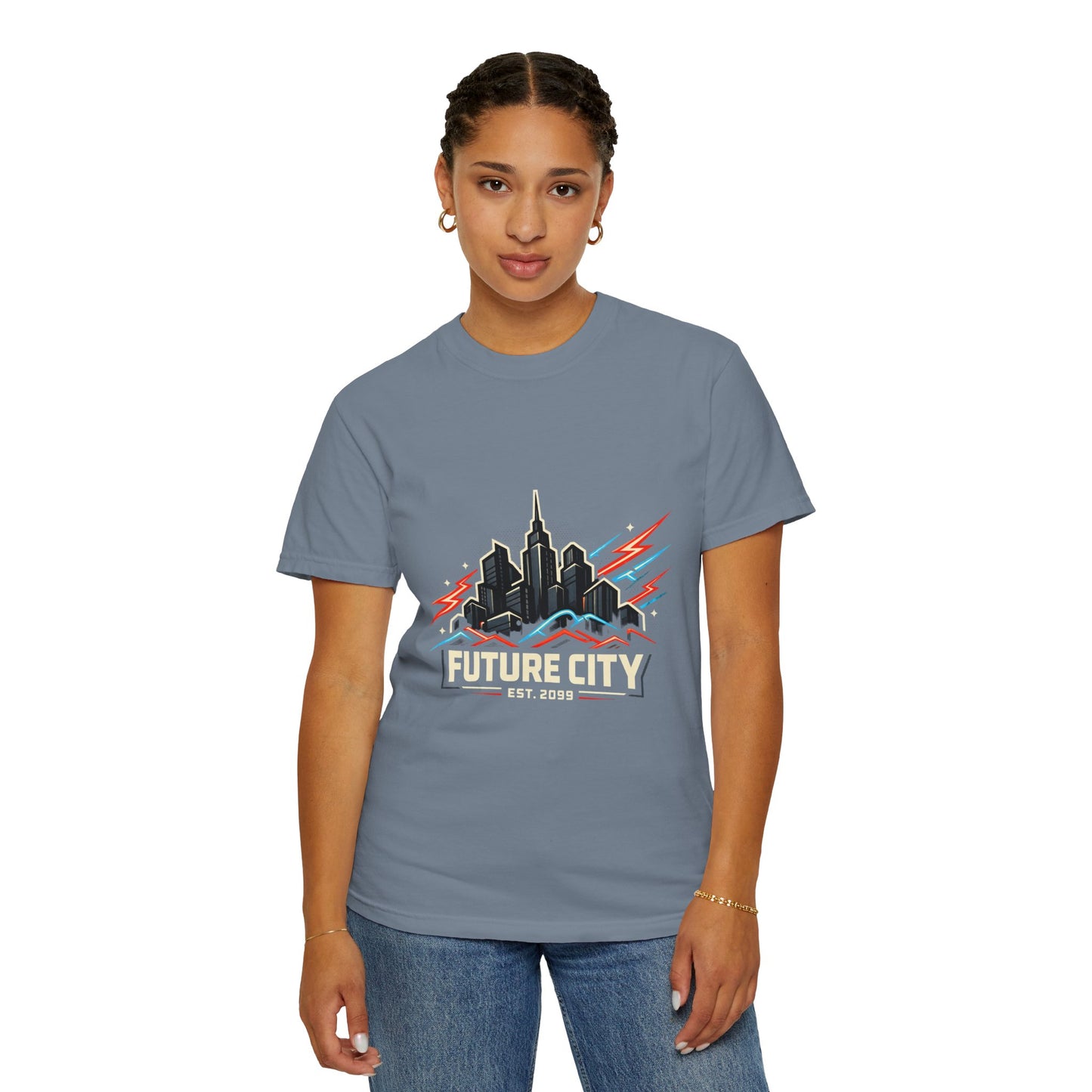 Future City T-Shirt — Retro Skyline Graphic Tee