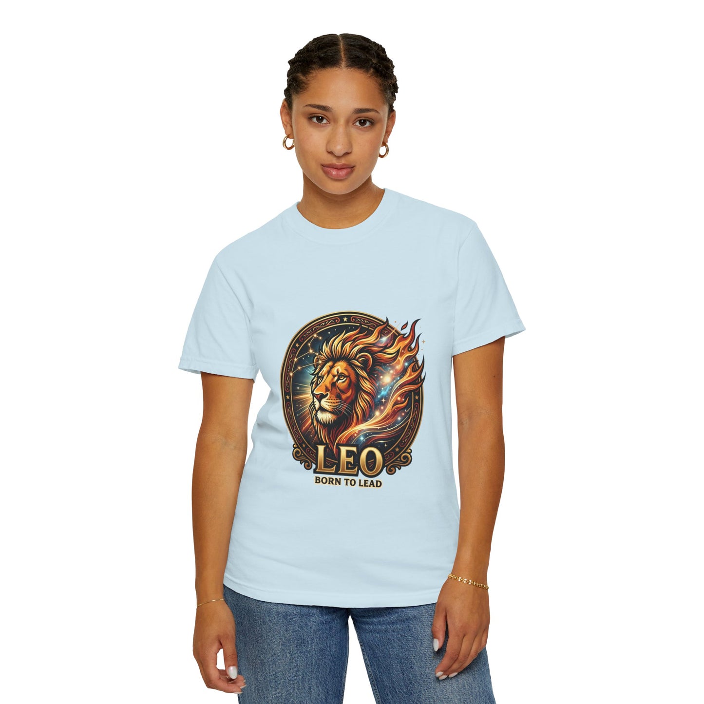 Leo 'Born to Lead' T-Shirt — Bold Zodiac Lion Graphic Tee