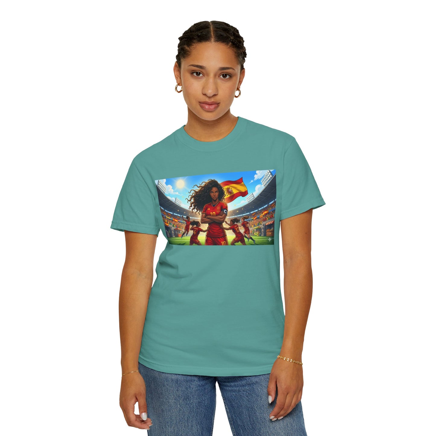 Spain – Female Soccer Champion - Stadium Graphic T-Shirt