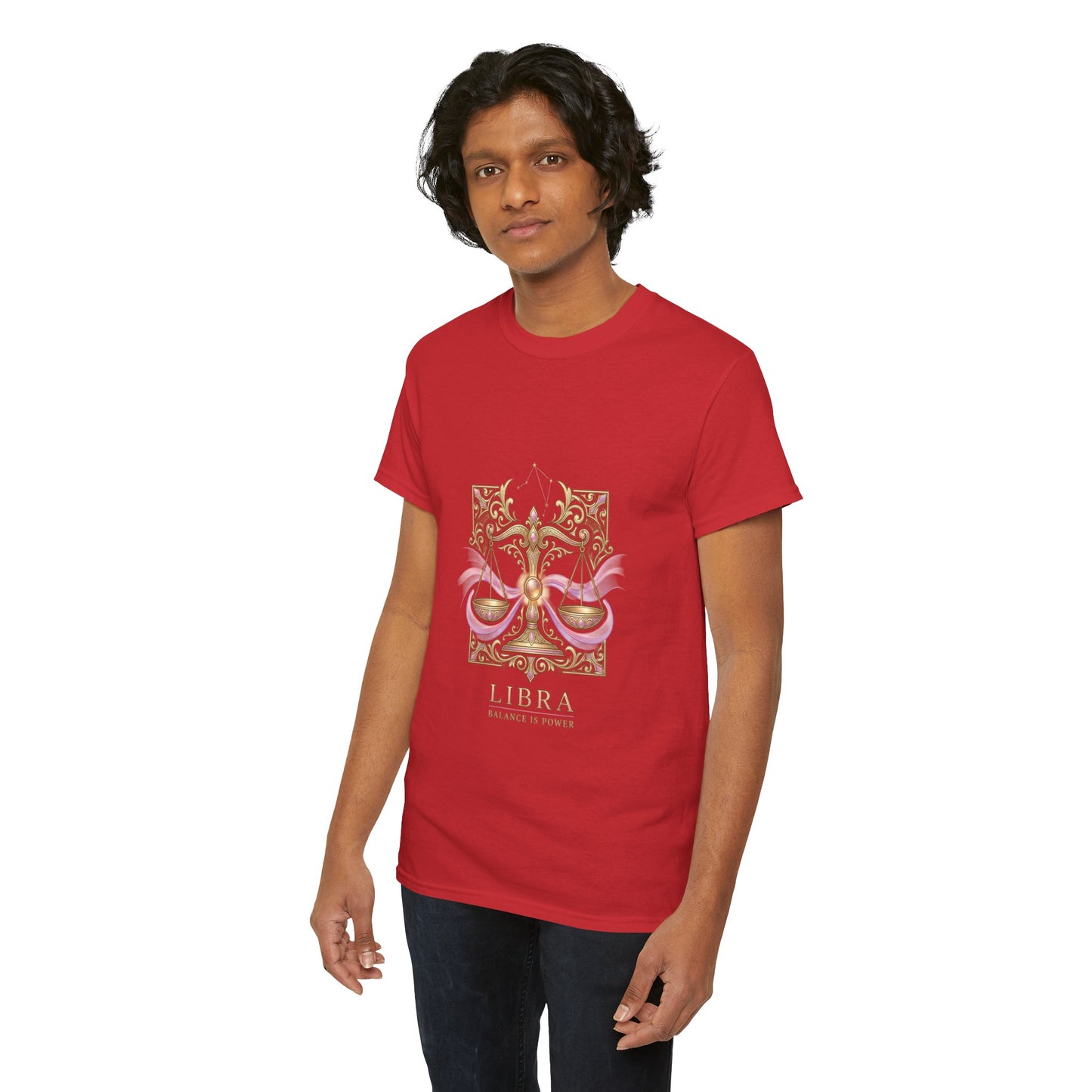 Libra Scales T‑Shirt — Zodiac Balance Is Power Tee