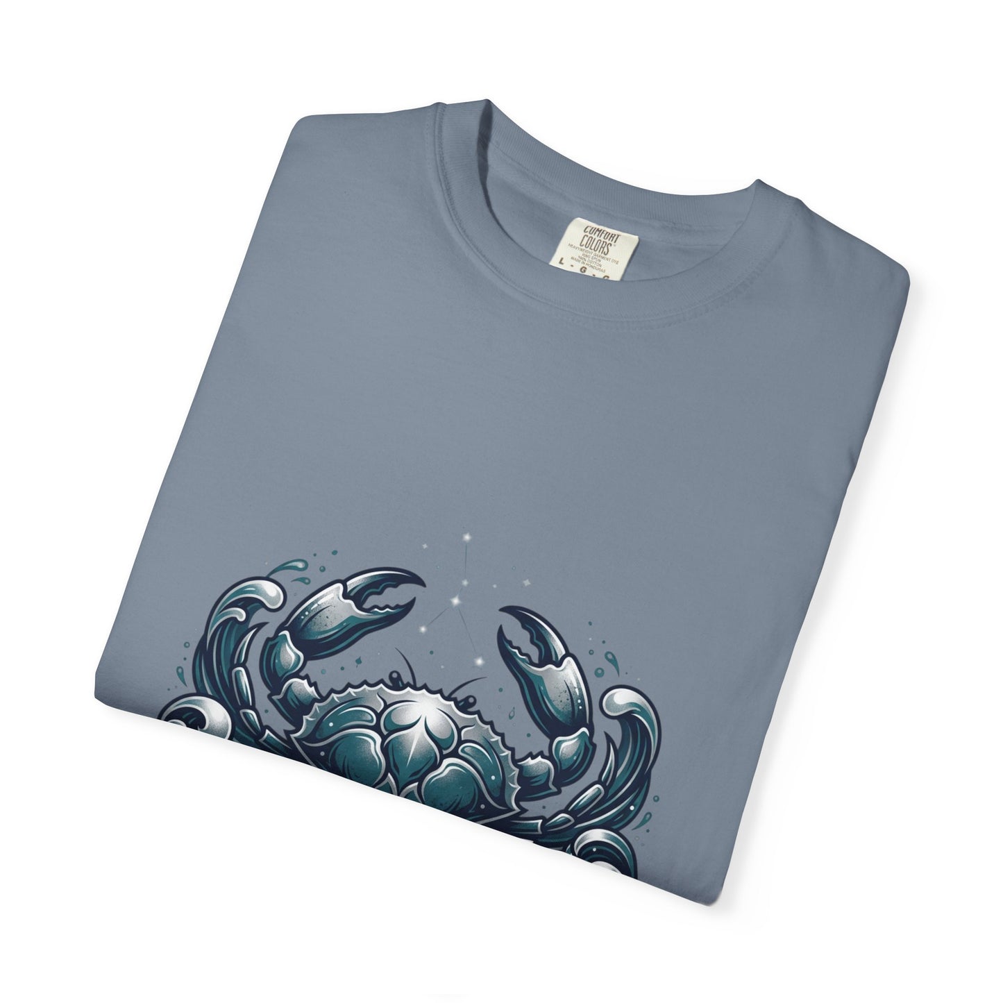 Cancer Zodiac T-Shirt — Stylized Crab Astrological Tee