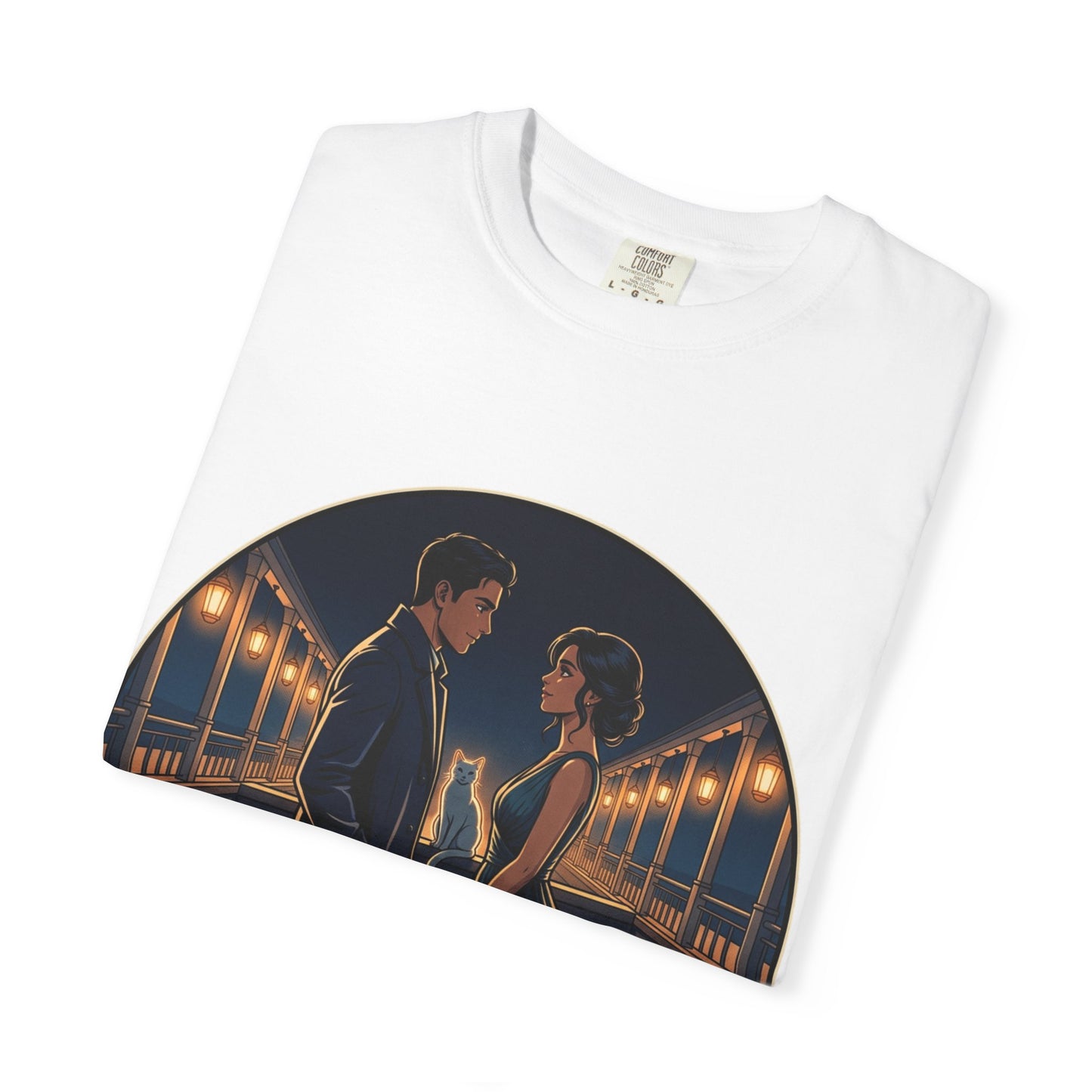 Romantic Night Stroll T-Shirt — "Even in the Quiet... We Shine" Graphic Tee