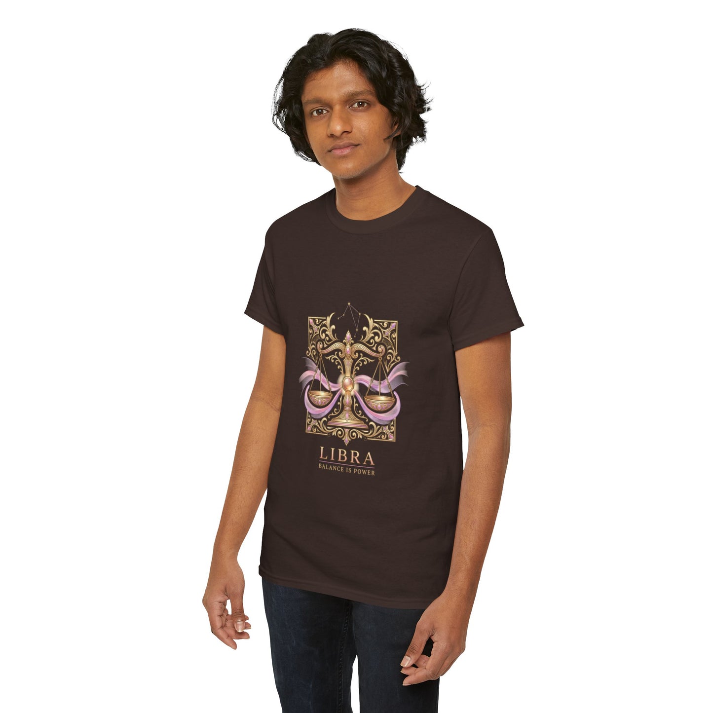 Libra Scales T‑Shirt — Zodiac Balance Is Power Tee