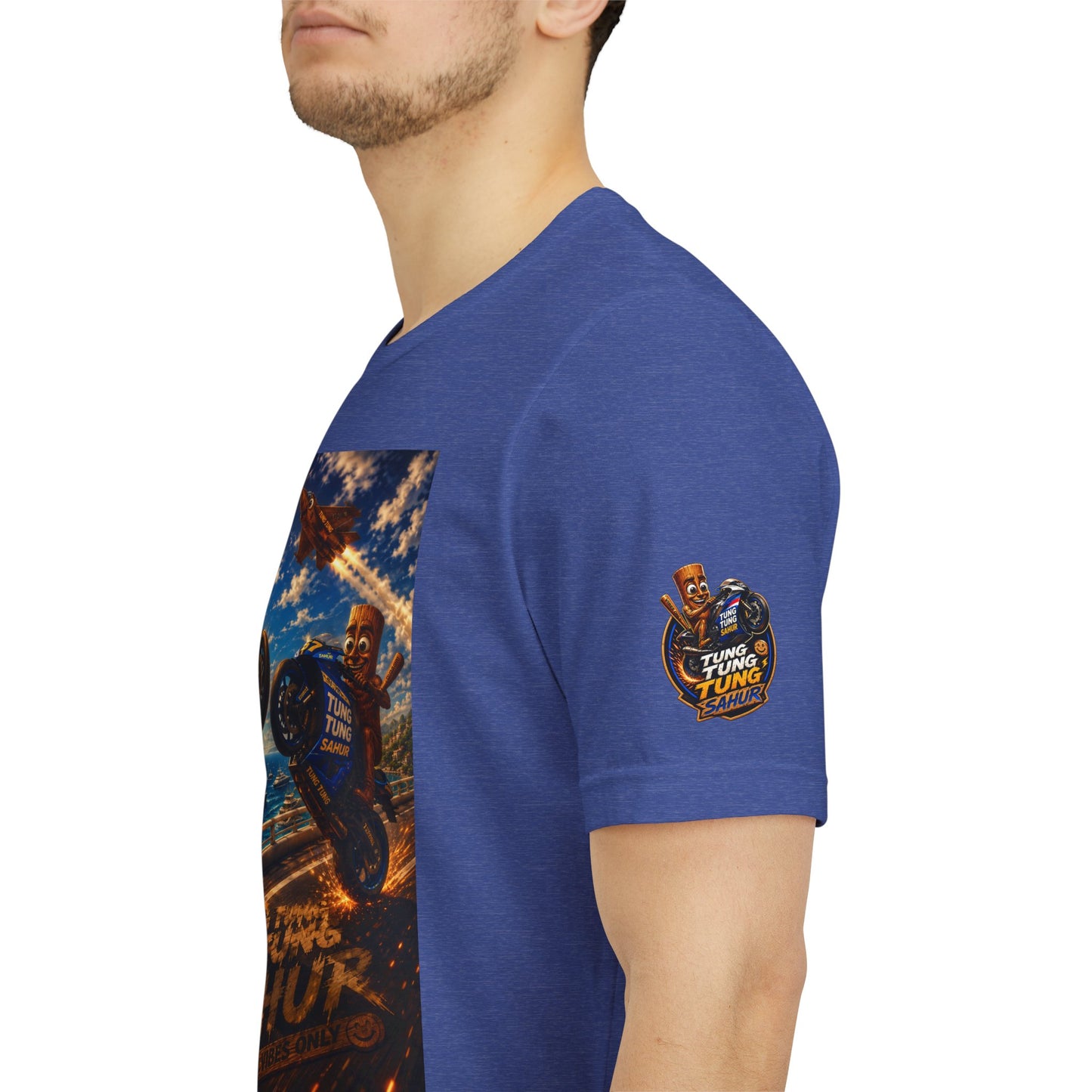 Motorcycle Stunt Tee — Sahara Riders Graphic T-Shirt