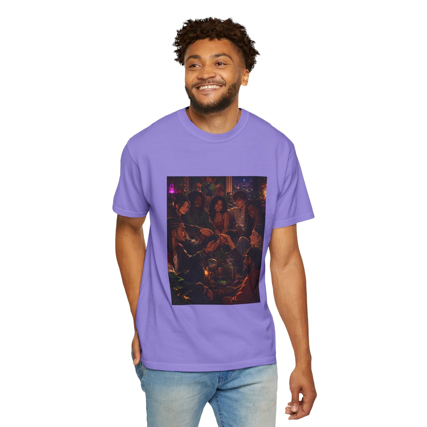 OUR MEMORIES - Vintage Night Party Scene T-Shirt