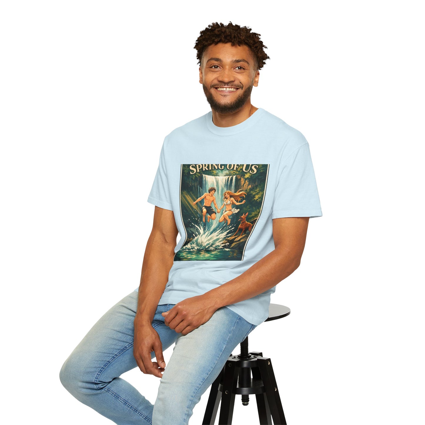 Vintage 'Spring of Us' Waterfall Graphic T-Shirt