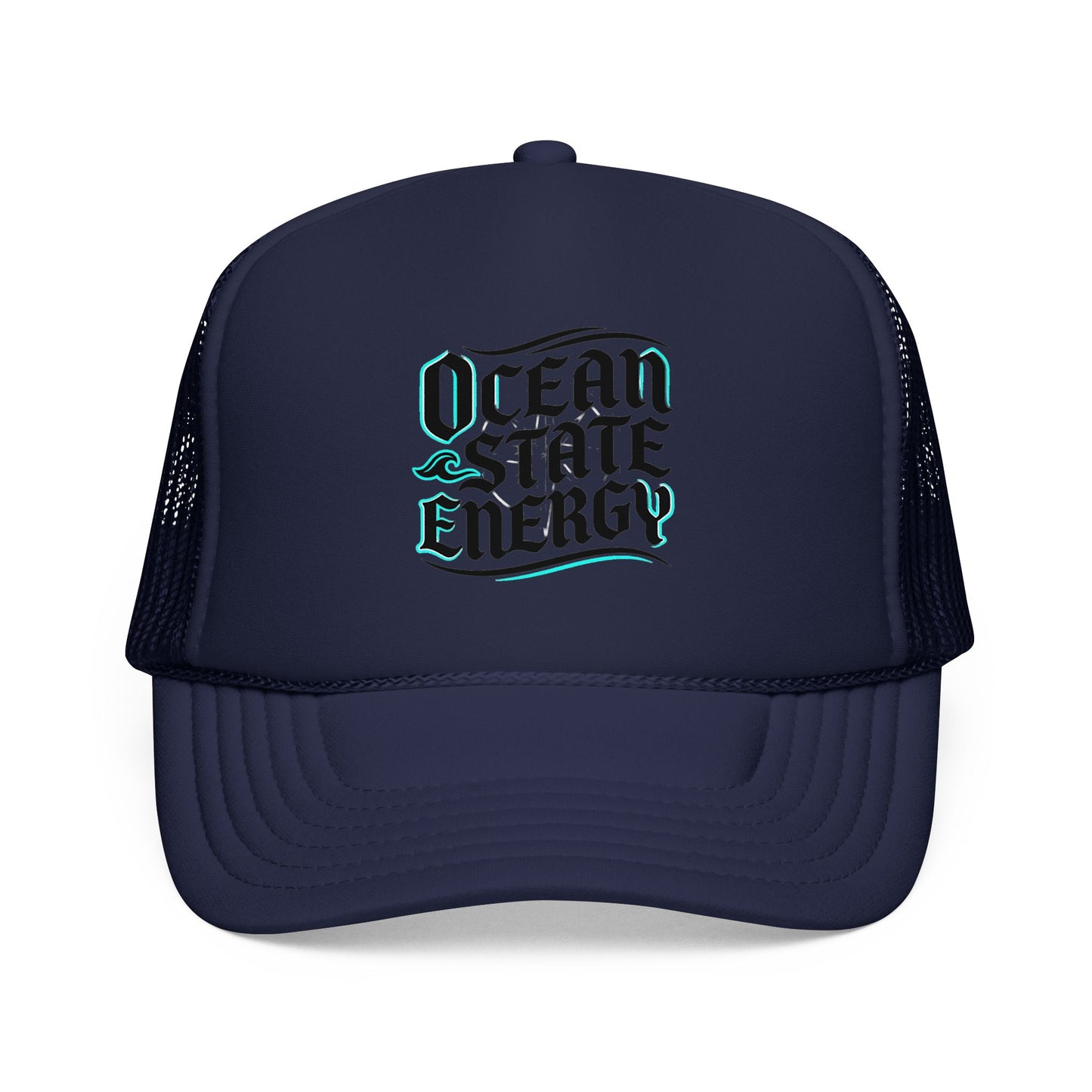 Clean Slate Energy Trucker Hat — Retro Script Foam Mesh Cap
