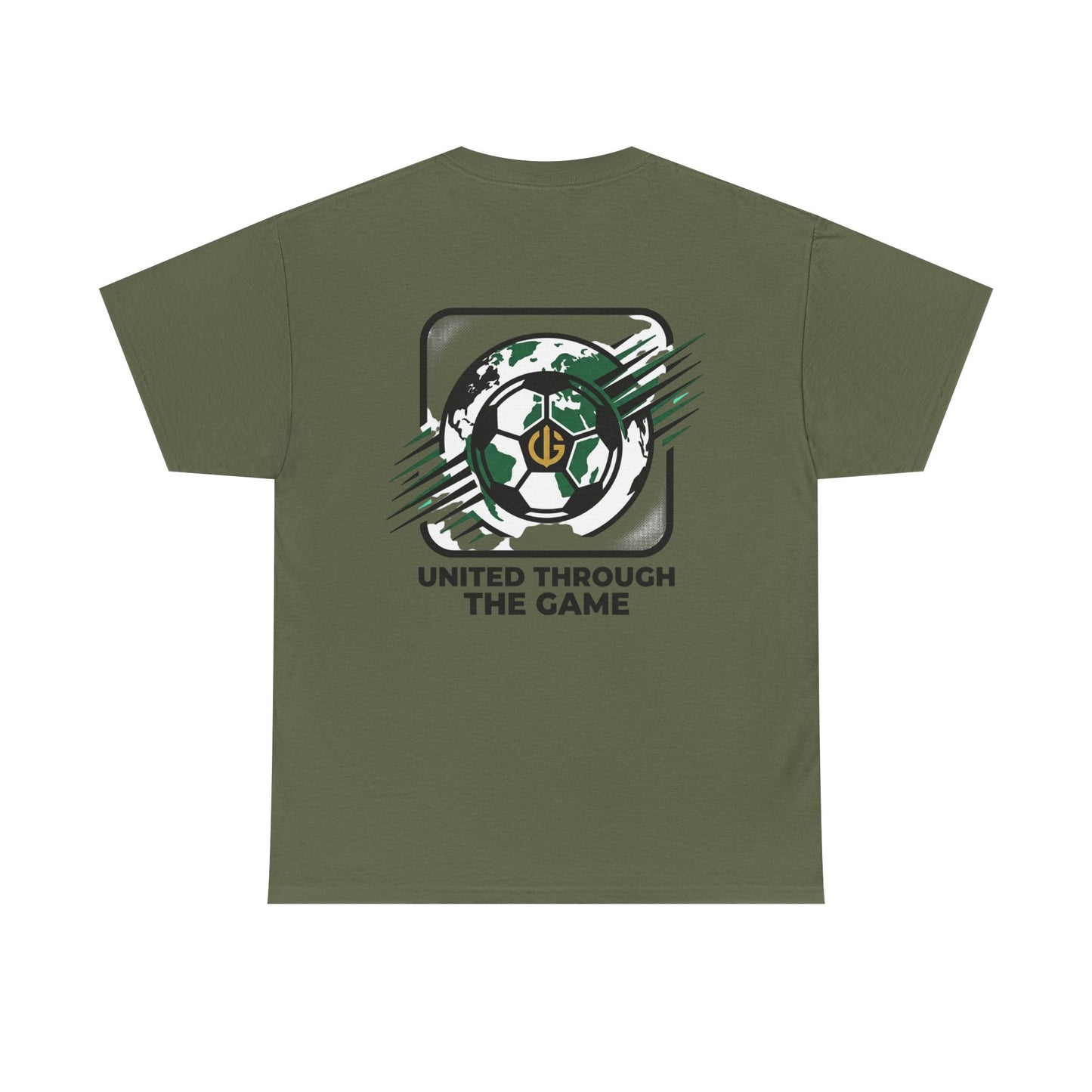 Soccer T-Shirt — "United Through the Game" Graphic Tee