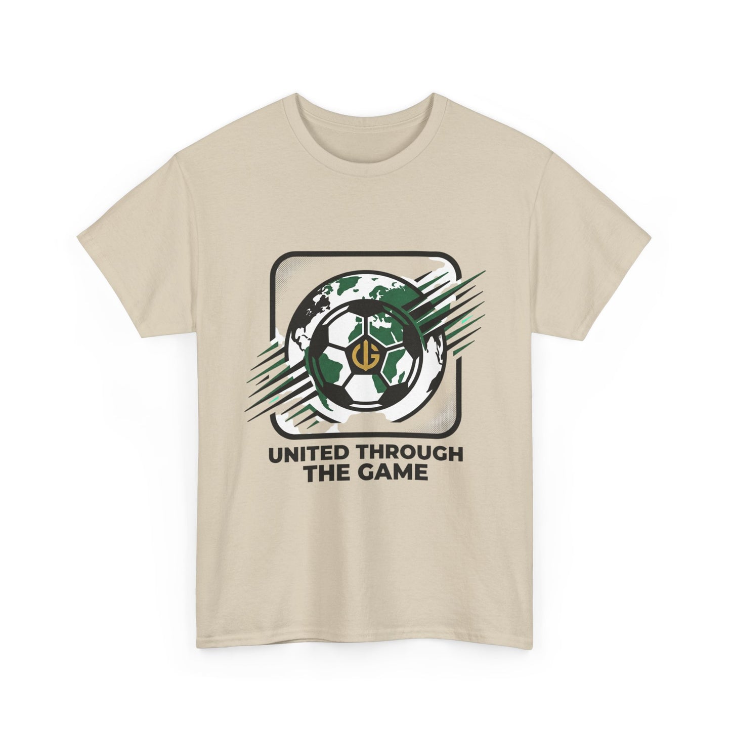 Soccer T-Shirt — "United Through the Game" Graphic Tee