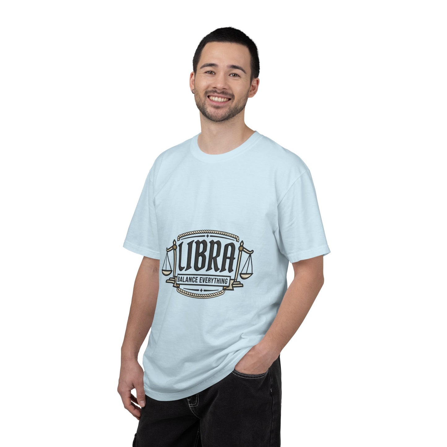 Libra Zodiac T-Shirt — "Balance Everything" Scales Design