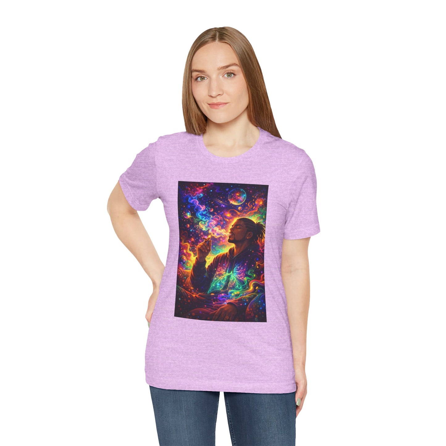 Psychedelic Session T-Shirt — Cosmic Portrait Graphic Tee