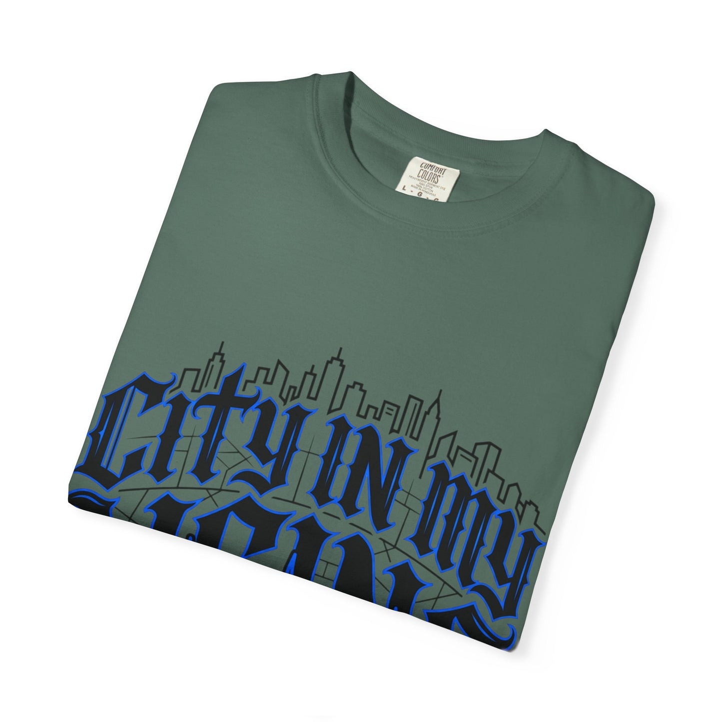City in My Veins T-Shirt — Urban Skyline Graphic Tee