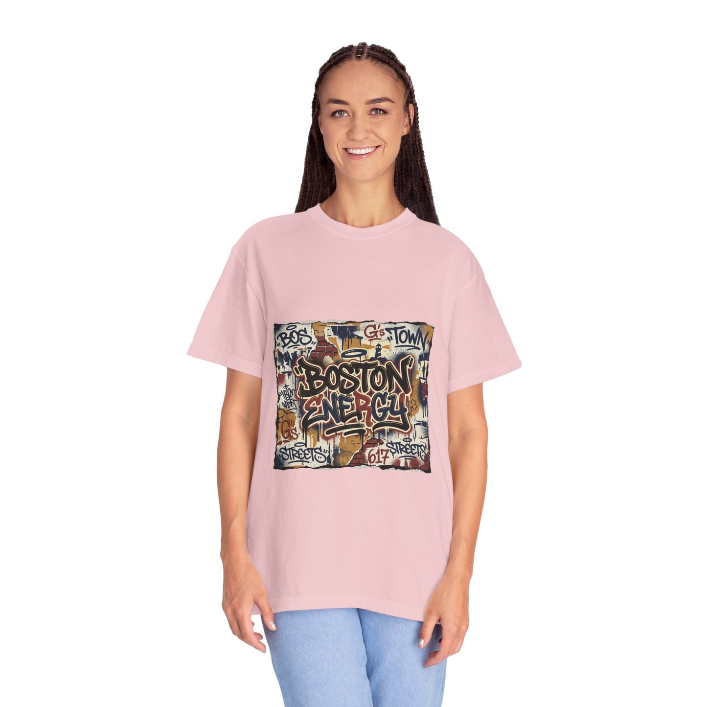 Boston Graffiti Tee — Urban Street Art T‑Shirt