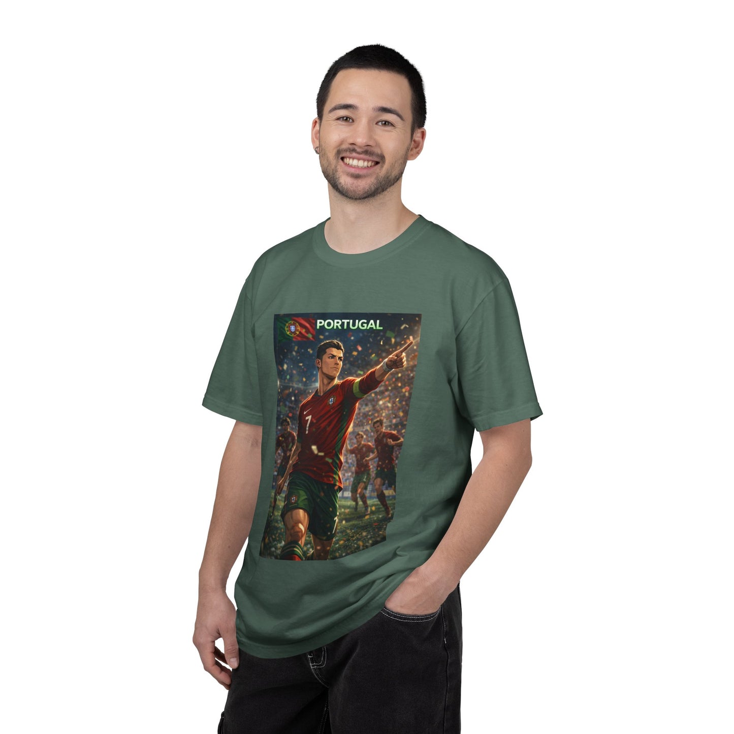 Portugal Soccer Poster T-Shirt — Cristiano Ronaldo Tribute Tee