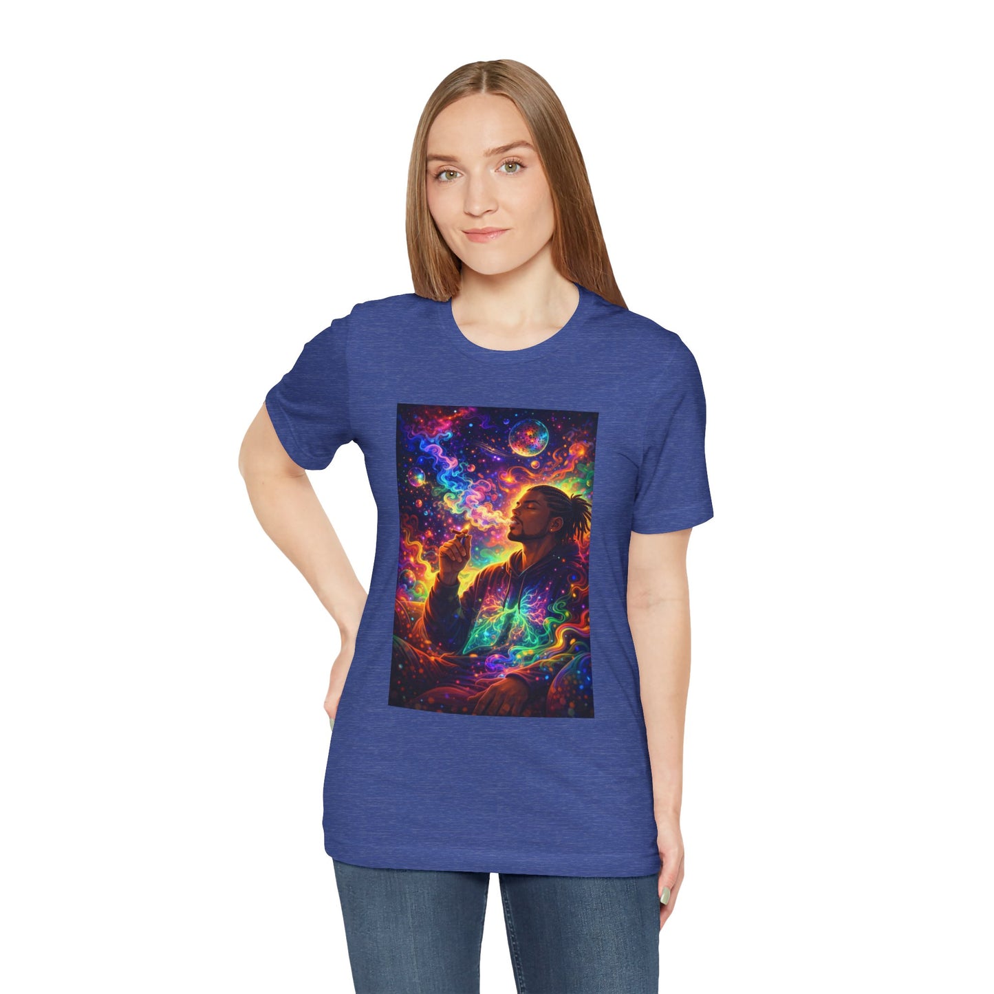 Psychedelic Session T-Shirt — Cosmic Portrait Graphic Tee