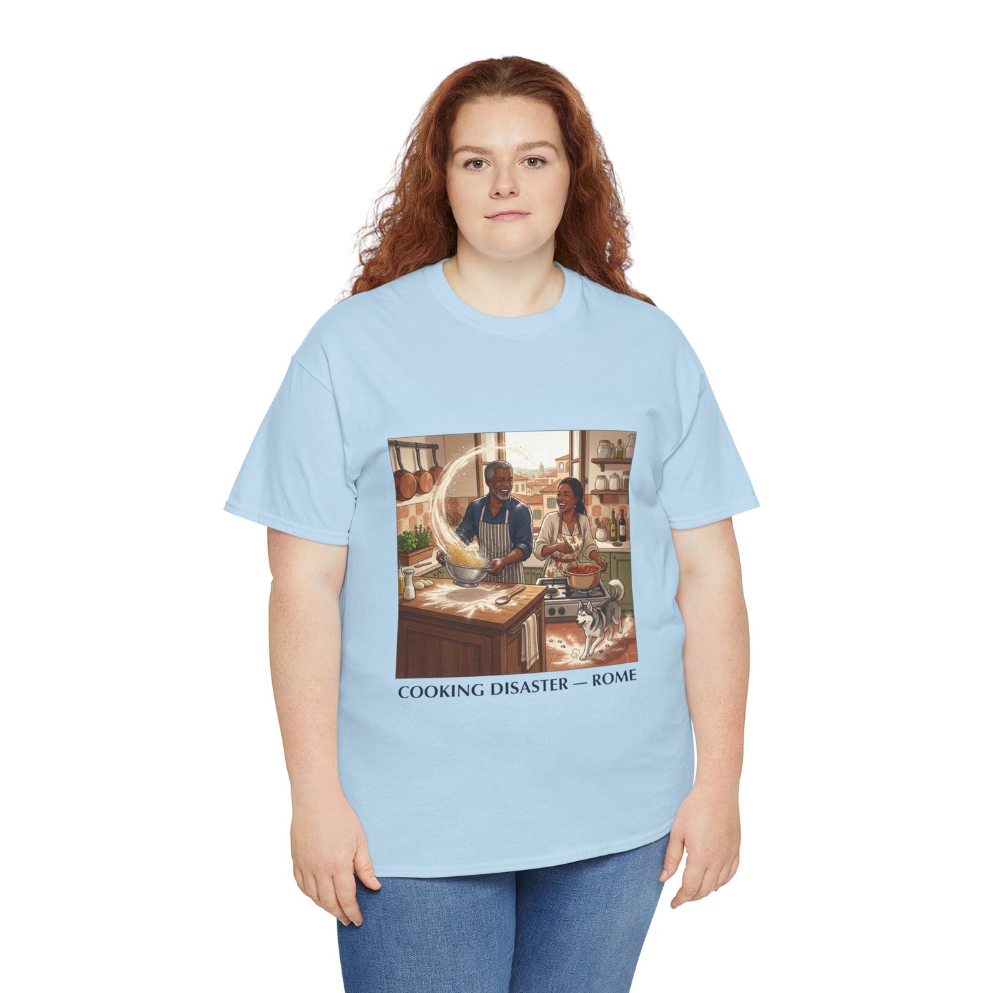 T-Shirt — 'Cooking Disaster — Rome' Illustrated Cooking Tee