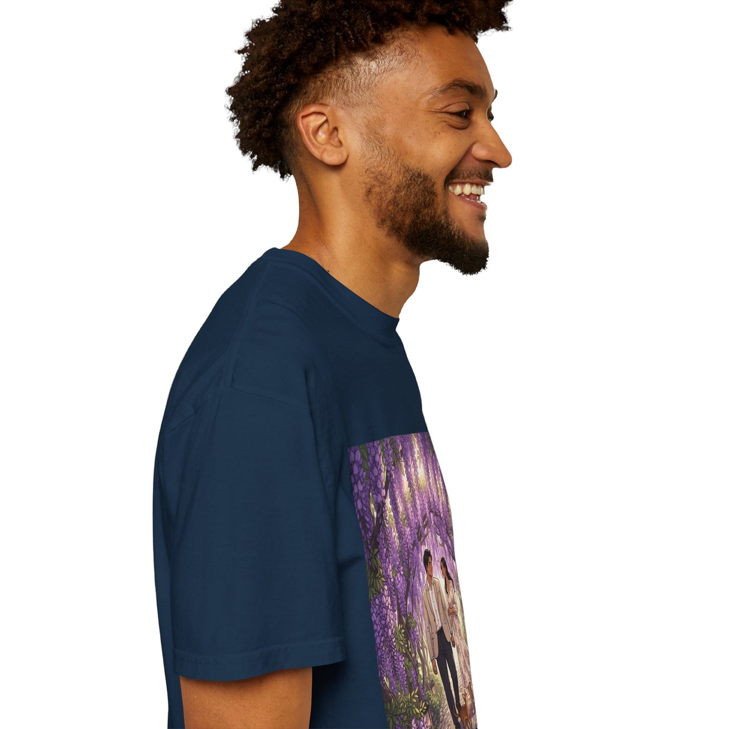 Spring of Us T-Shirt — Romantic Wisteria Couple Graphic Tee