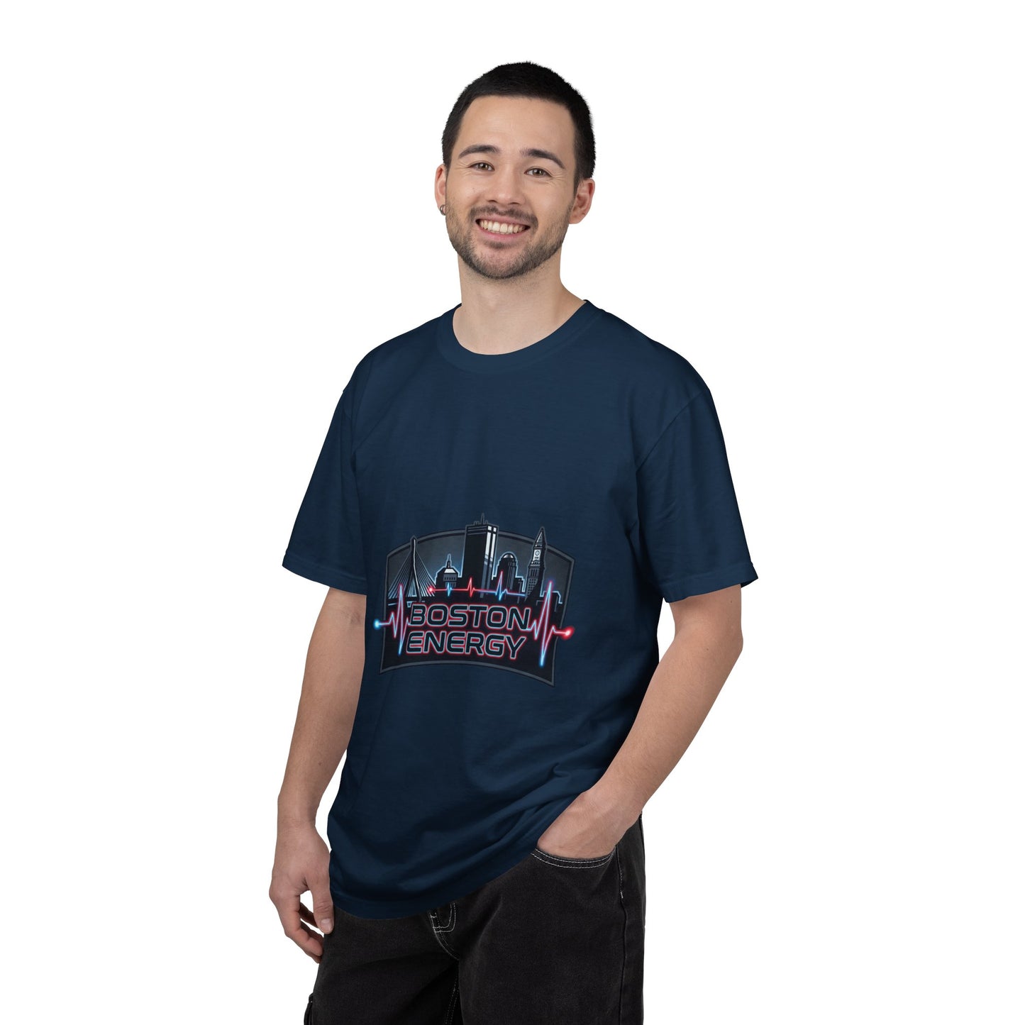 Boston Energy T-Shirt — City Skyline Neon Tee
