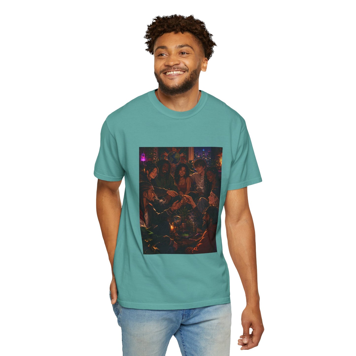 OUR MEMORIES - Vintage Night Party Scene T-Shirt