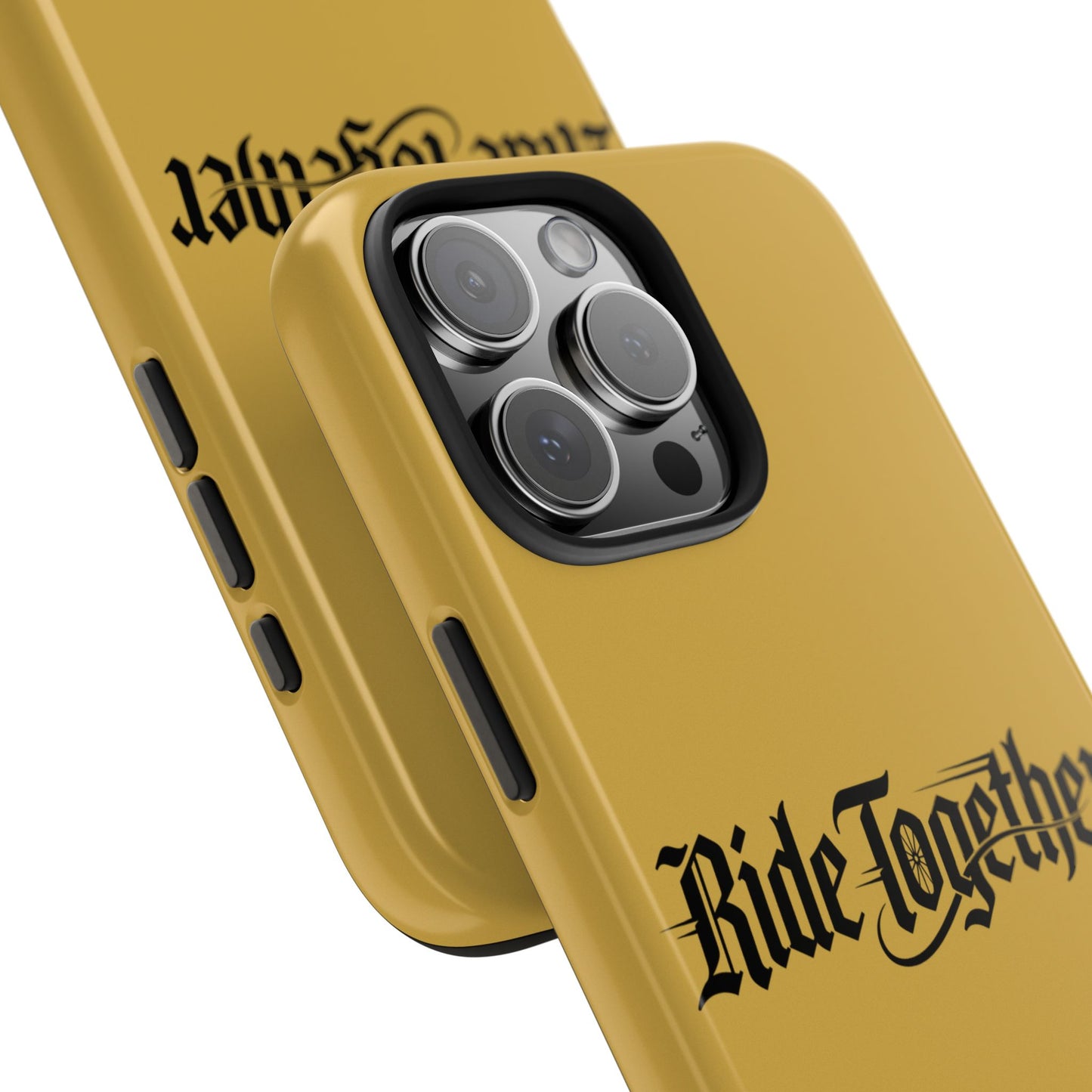 Ride Together Tough Phone Case — Durable Retro Script Protective Cover
