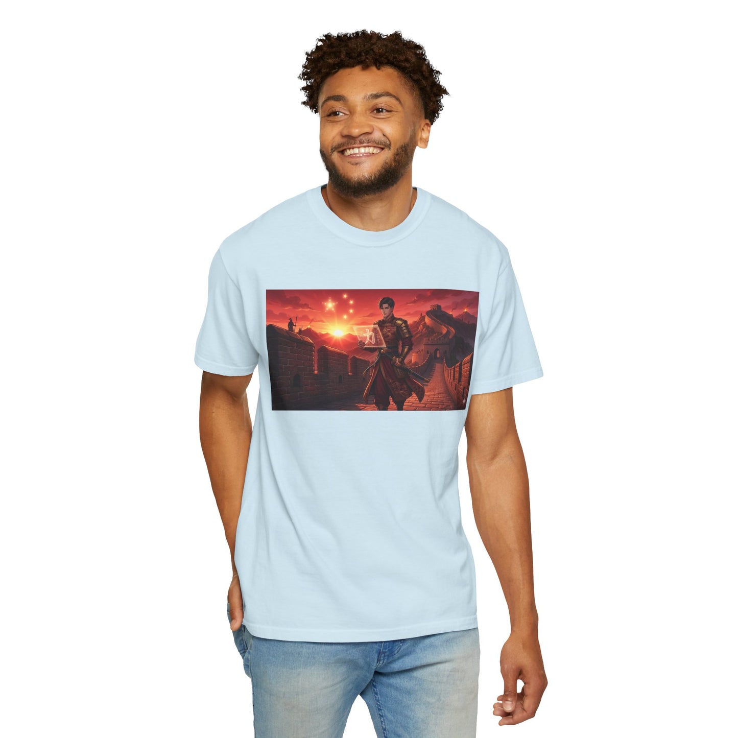 Scout Regiment Sunset T-Shirt — Anime Military Wall Scene