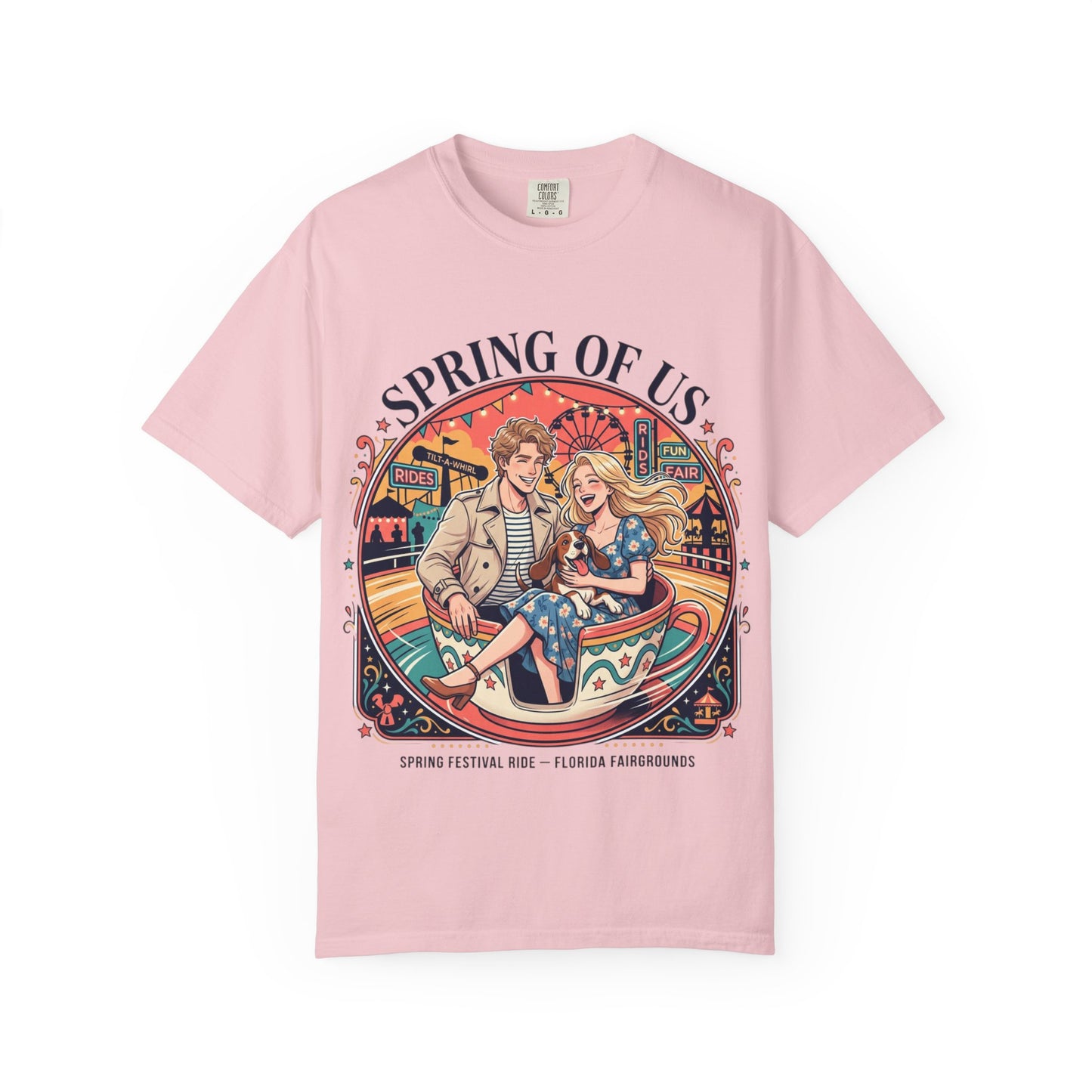 Spring of Us T-Shirt — Retro Carnival Couple Tee (Spring Festival Concert)