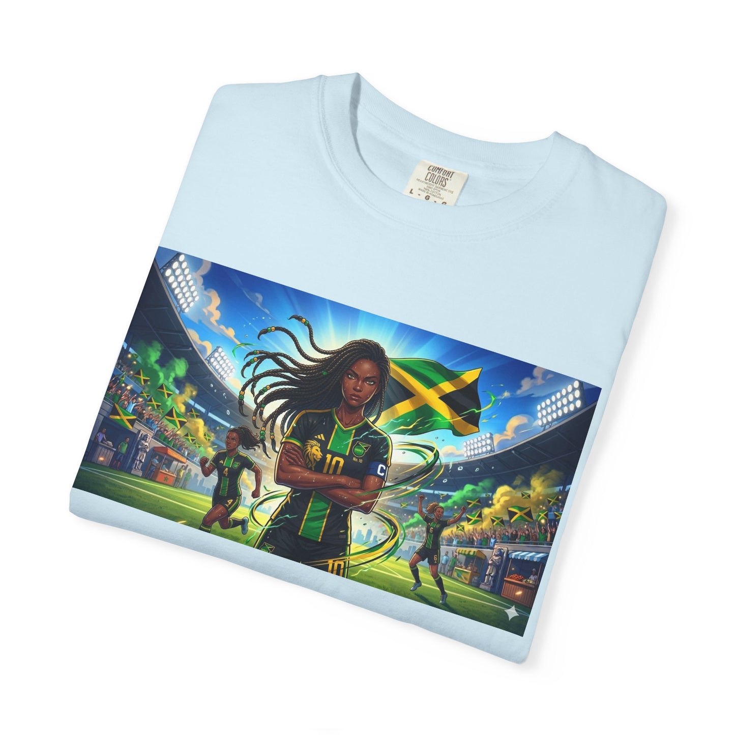 Jamaican Soccer Captain T-Shirt — Rasta Player Stadium Graphic Tee