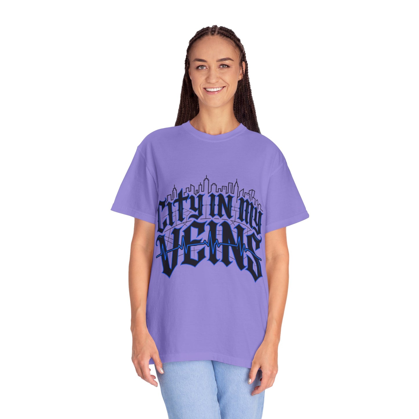 City in My Veins T-Shirt — Urban Skyline Graphic Tee