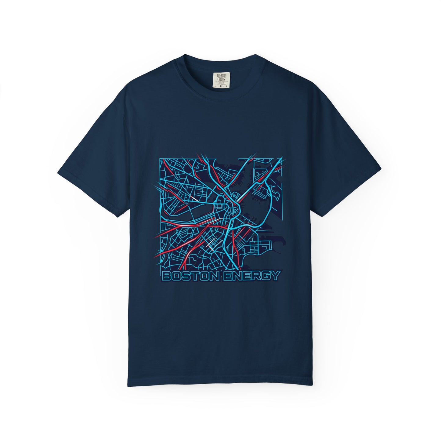 Boston Energy Map T-Shirt — City Map Graphic Tee