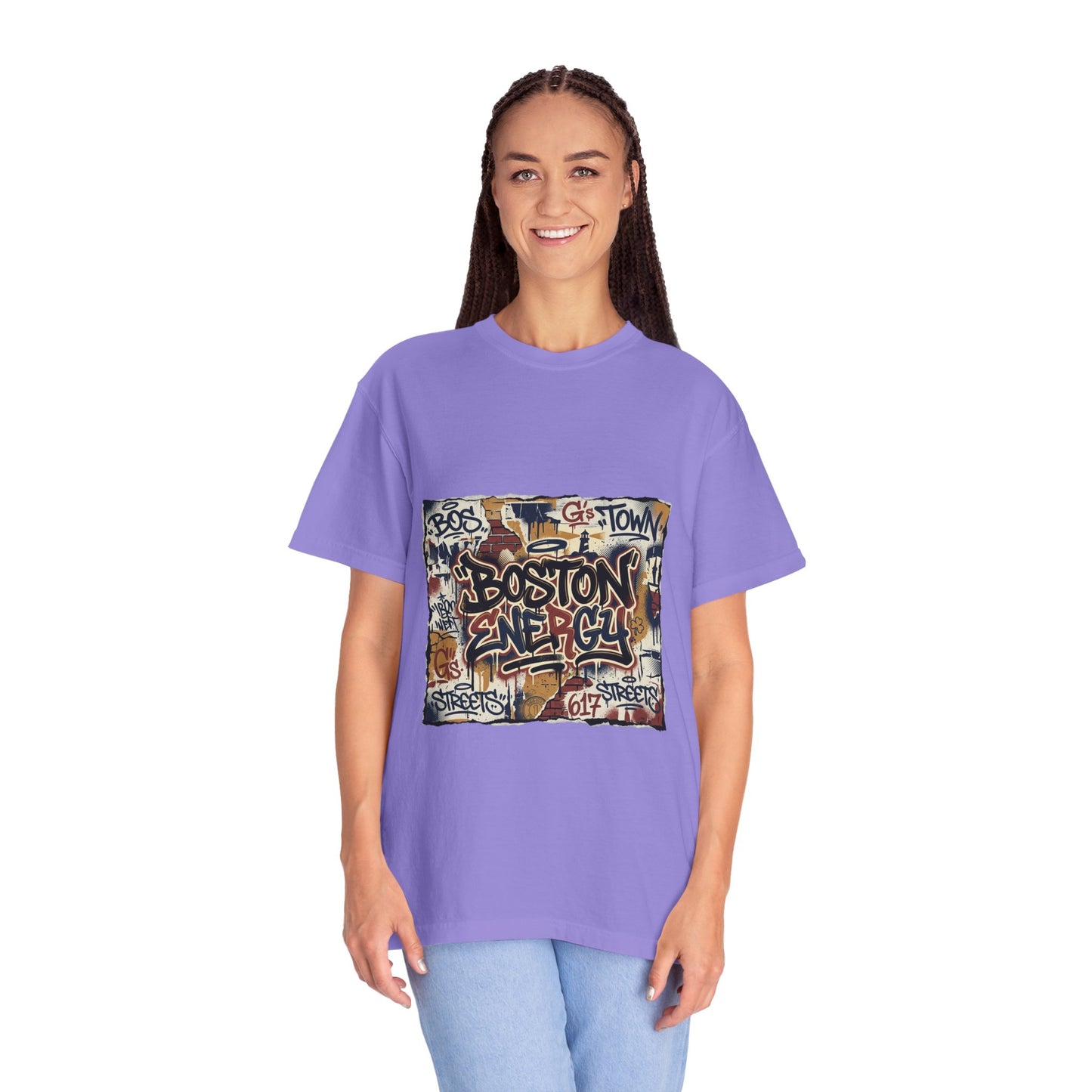 Boston Graffiti Tee — Urban Street Art T‑Shirt
