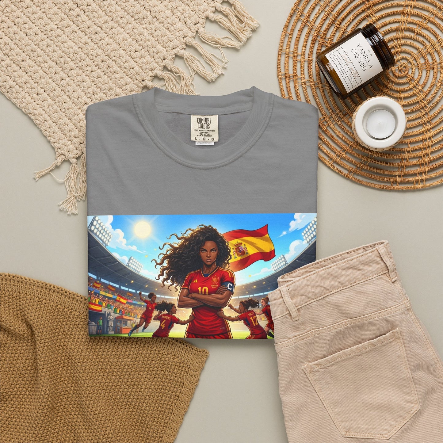 Spain – Female Soccer Champion - Stadium Graphic T-Shirt