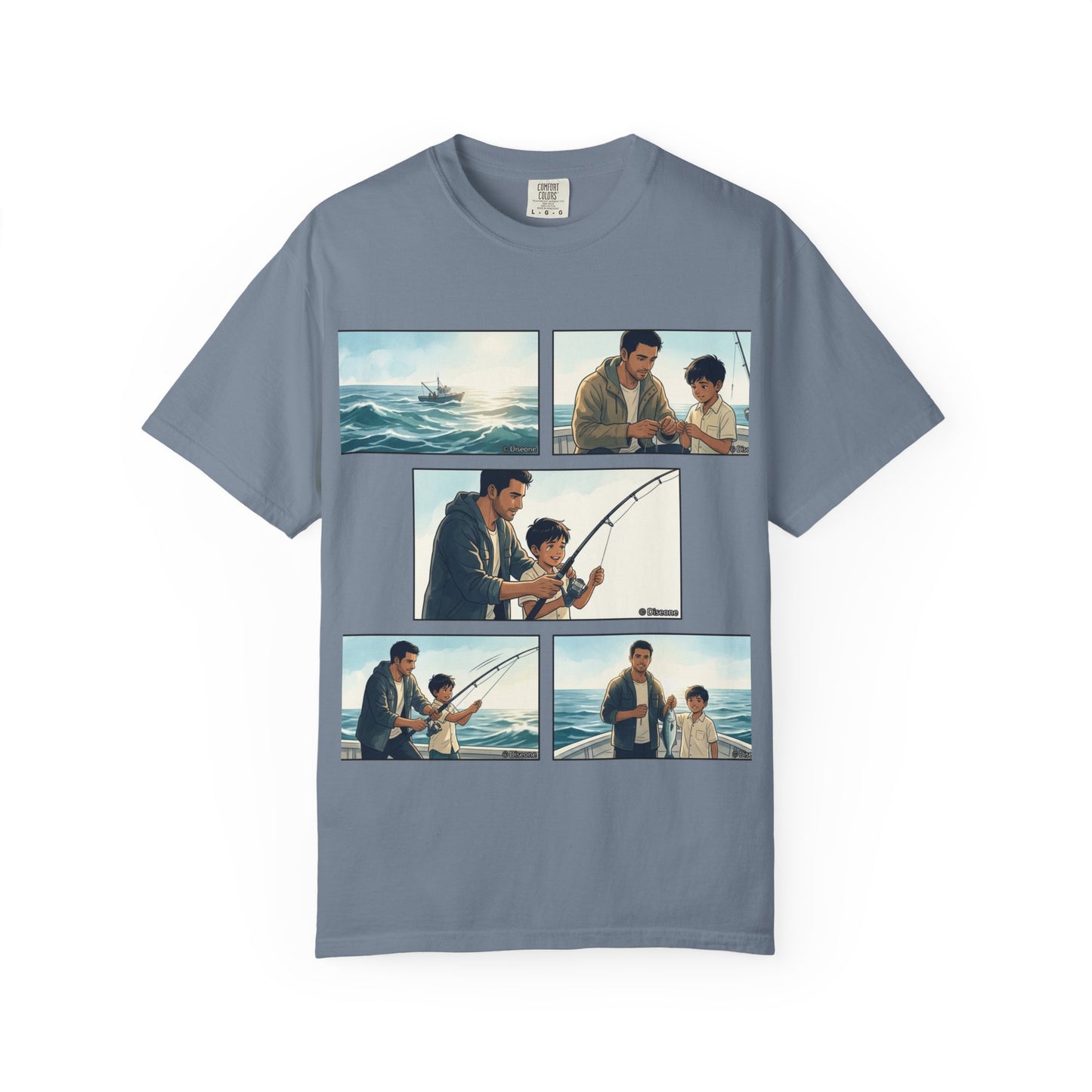 MORNING TIDES” (FATHER & SON EDITION) T-Shirt — Dad & Son Beach Fishing Graphic Tee