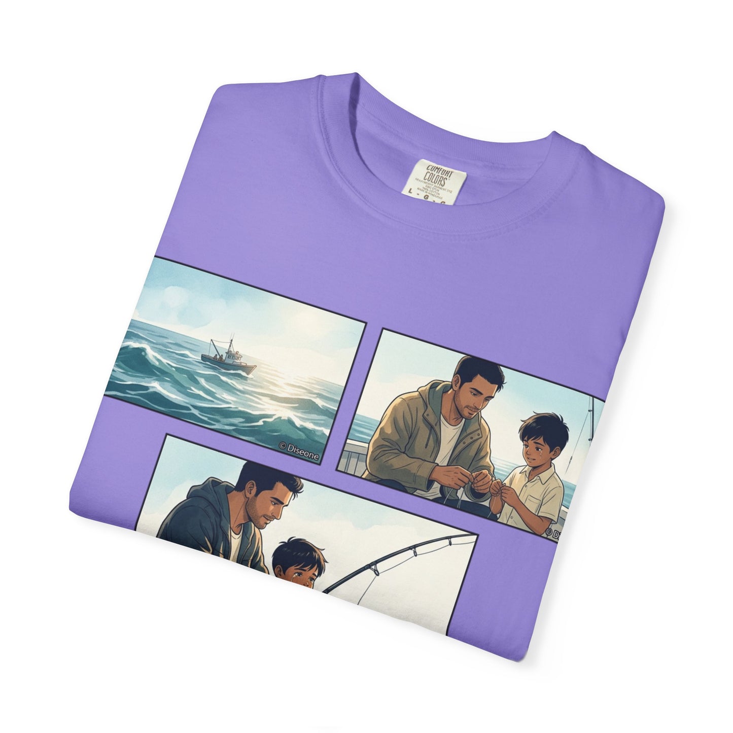 MORNING TIDES” (FATHER & SON EDITION) T-Shirt — Dad & Son Beach Fishing Graphic Tee