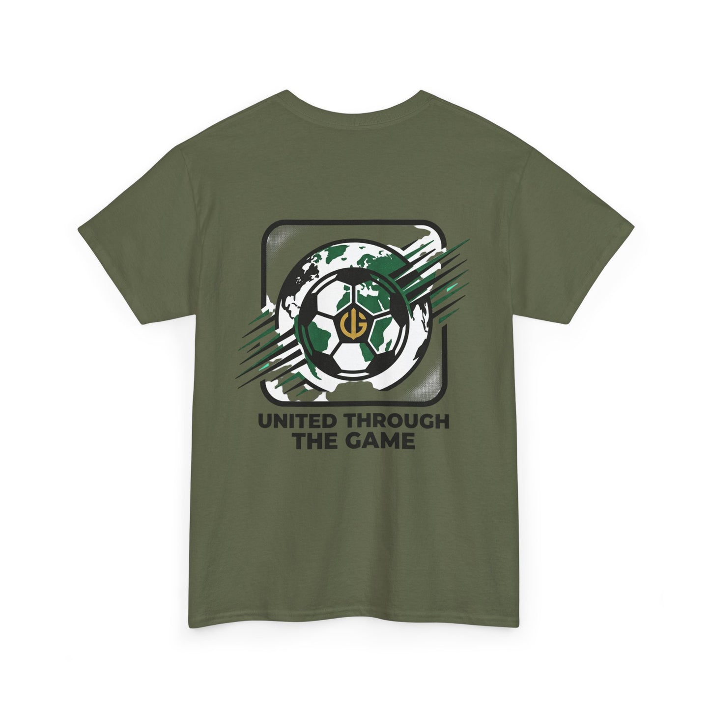Soccer T-Shirt — "United Through the Game" Graphic Tee