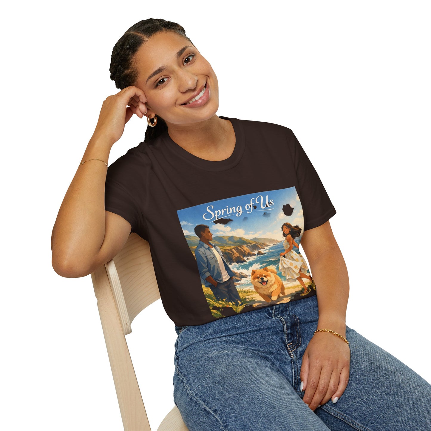 Spring of Us T-Shirt — Romantic Coastal Illustration Tee