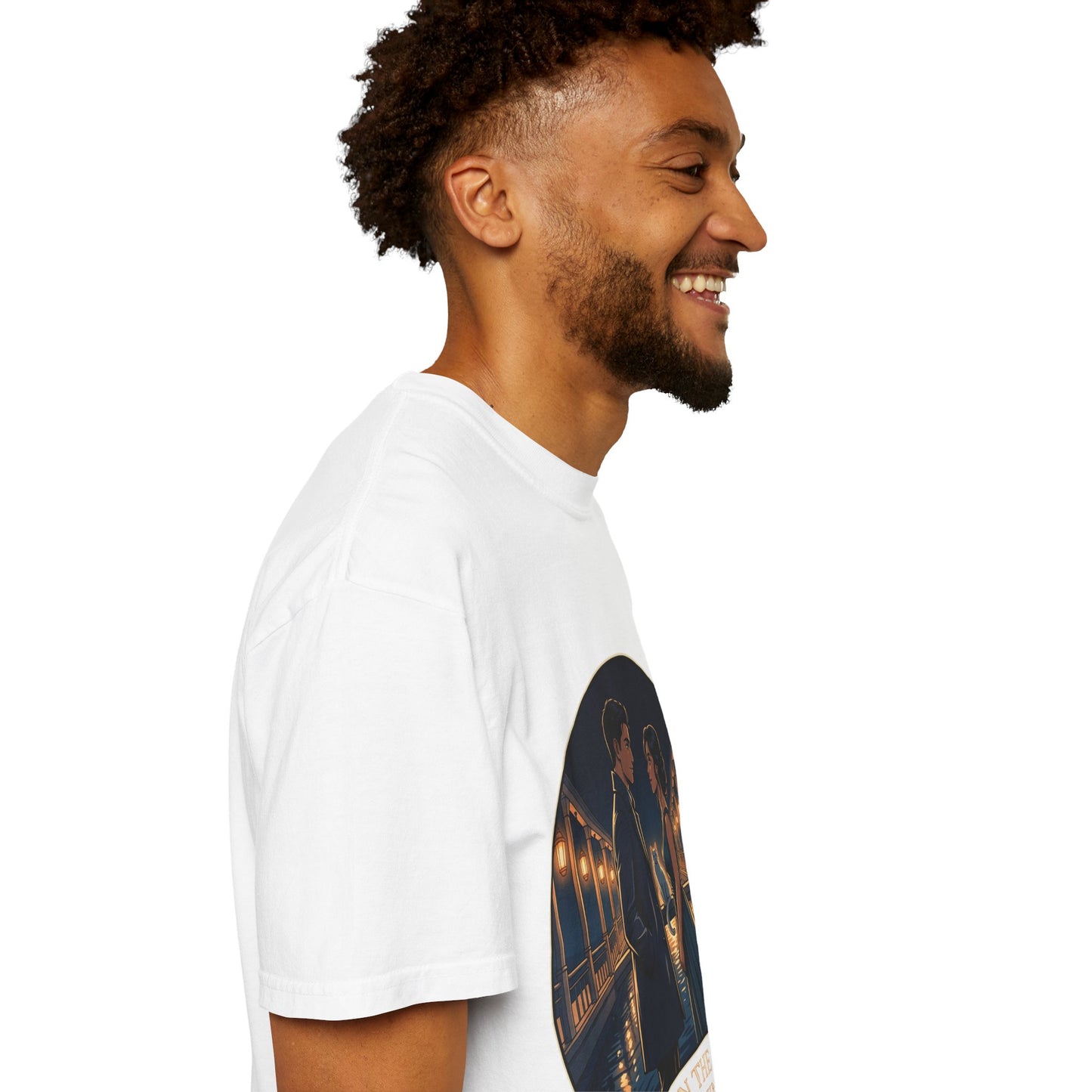 Romantic Night Stroll T-Shirt — "Even in the Quiet... We Shine" Graphic Tee
