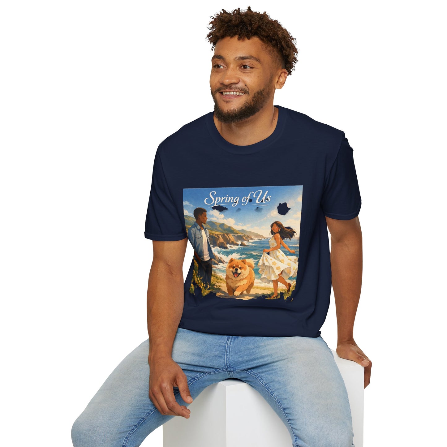 Spring of Us T-Shirt — Romantic Coastal Illustration Tee