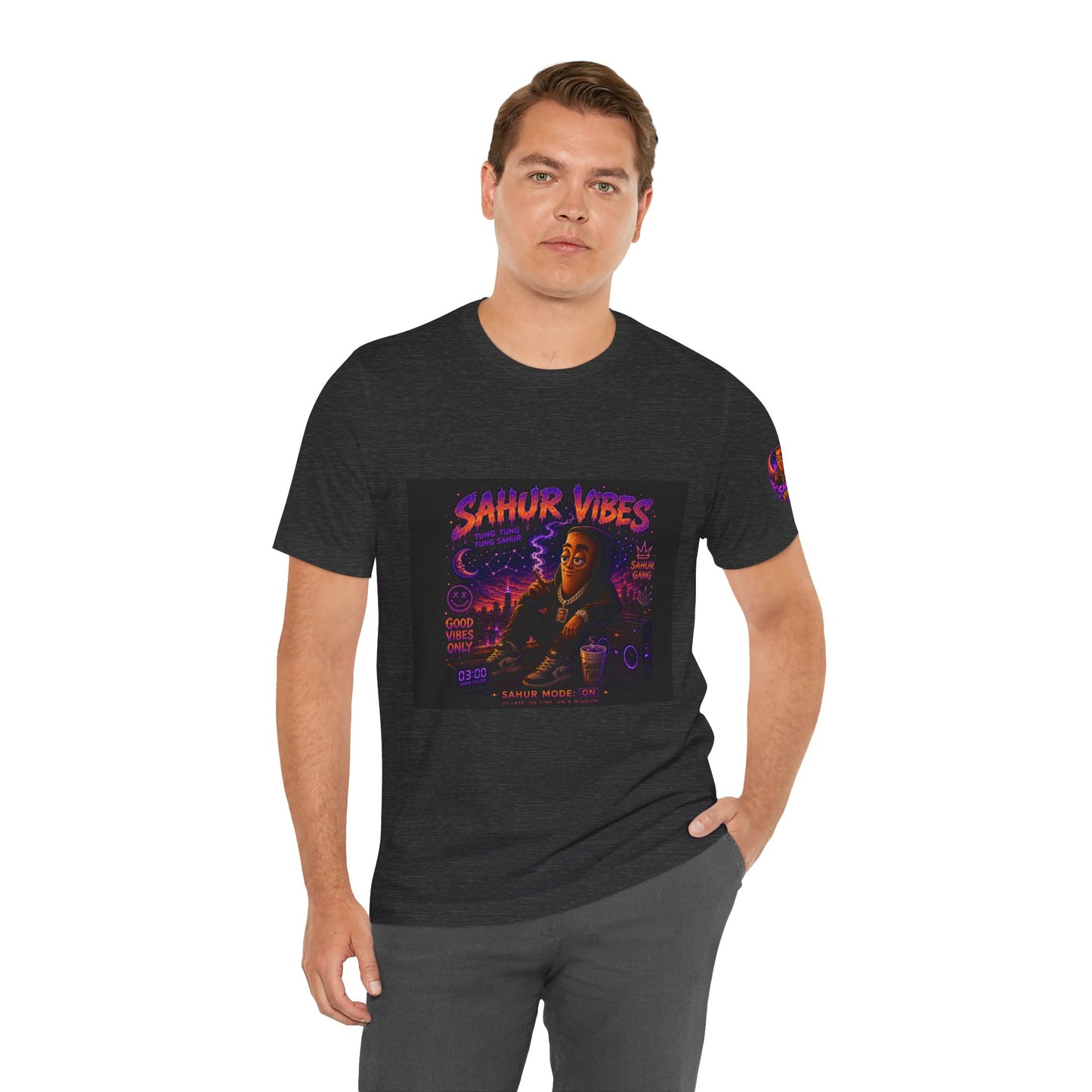 Tung Tung Tung Sahur SOLO Night Smoke DOLO Tee — Urban Chill Cartoon Design