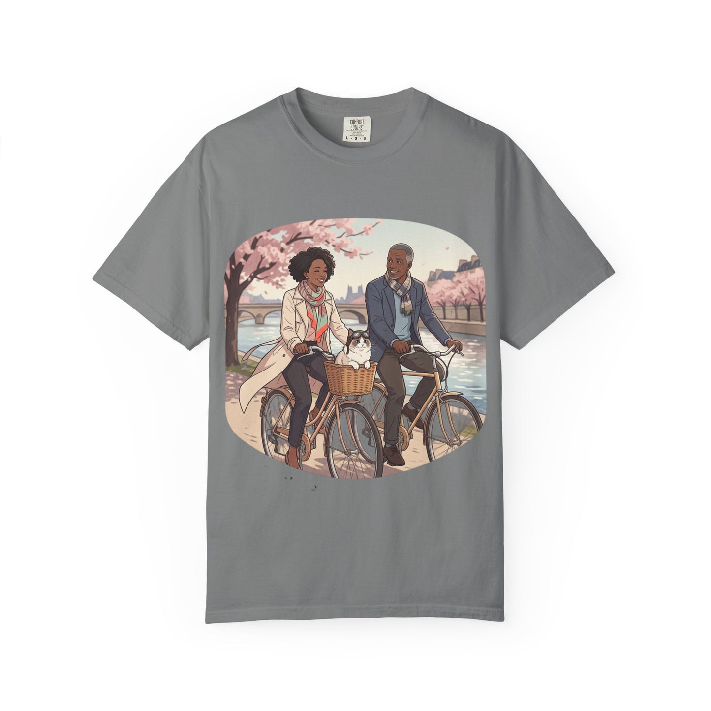 Couples Cherry Blossom Bike Ride T-Shirt