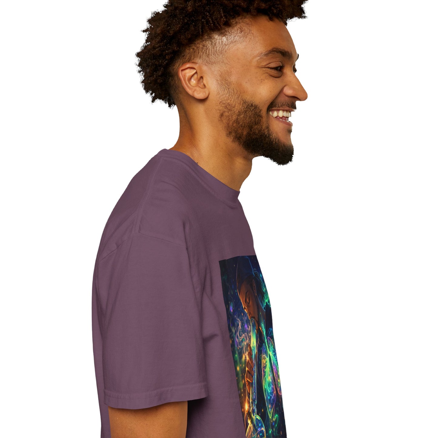 Cosmic Lungs T-Shirt — Neon Anatomical Art Tee