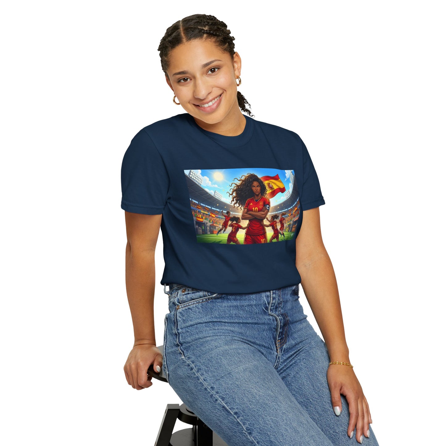 Spain – Female Soccer Champion - Stadium Graphic T-Shirt