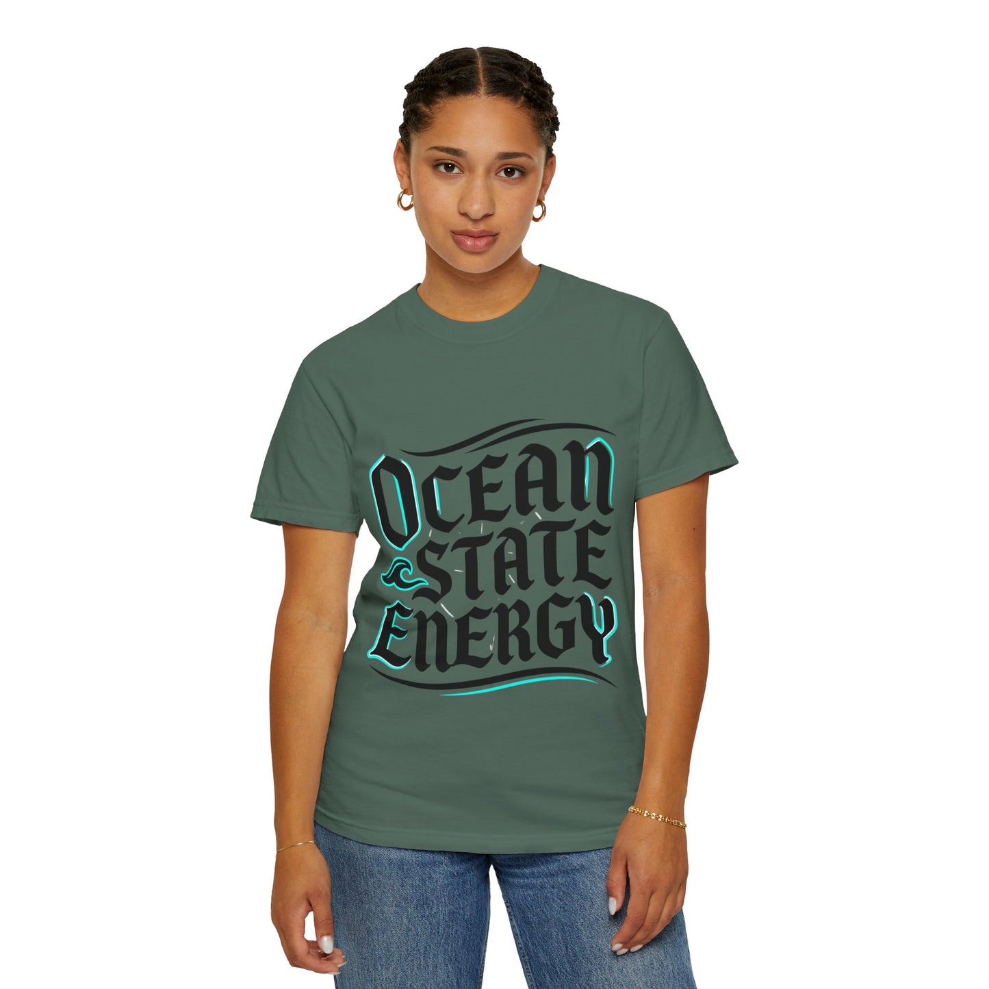 Ocean State Energy T-Shirt — Nautical Script Graphic Tee