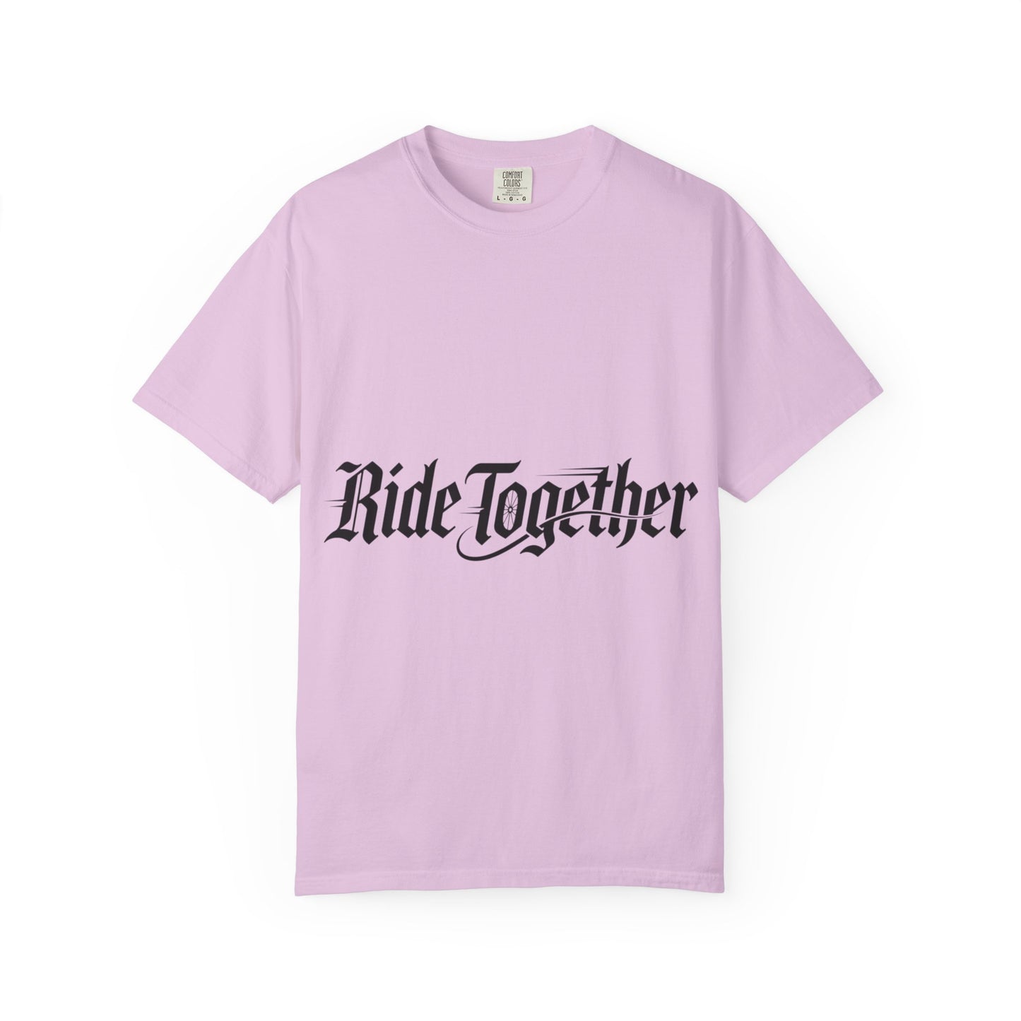 Ride Together T-Shirt — Gothic Script Motorcycle Tee
