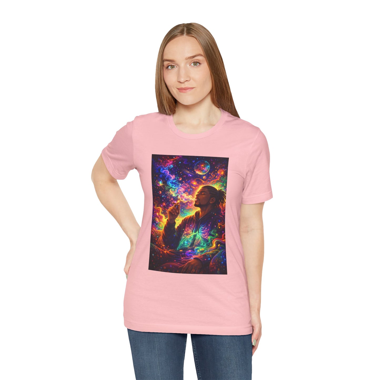 Psychedelic Session T-Shirt — Cosmic Portrait Graphic Tee