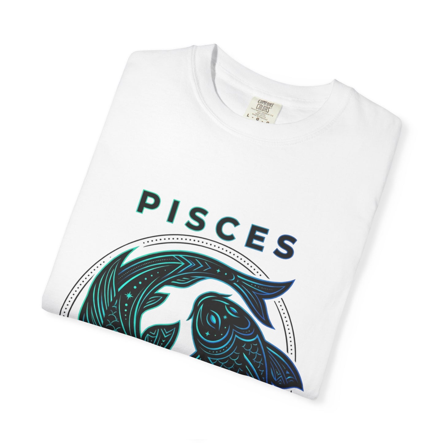 Pisces Zodiac T-Shirt — Artistic Twin Fish Astrology Tee