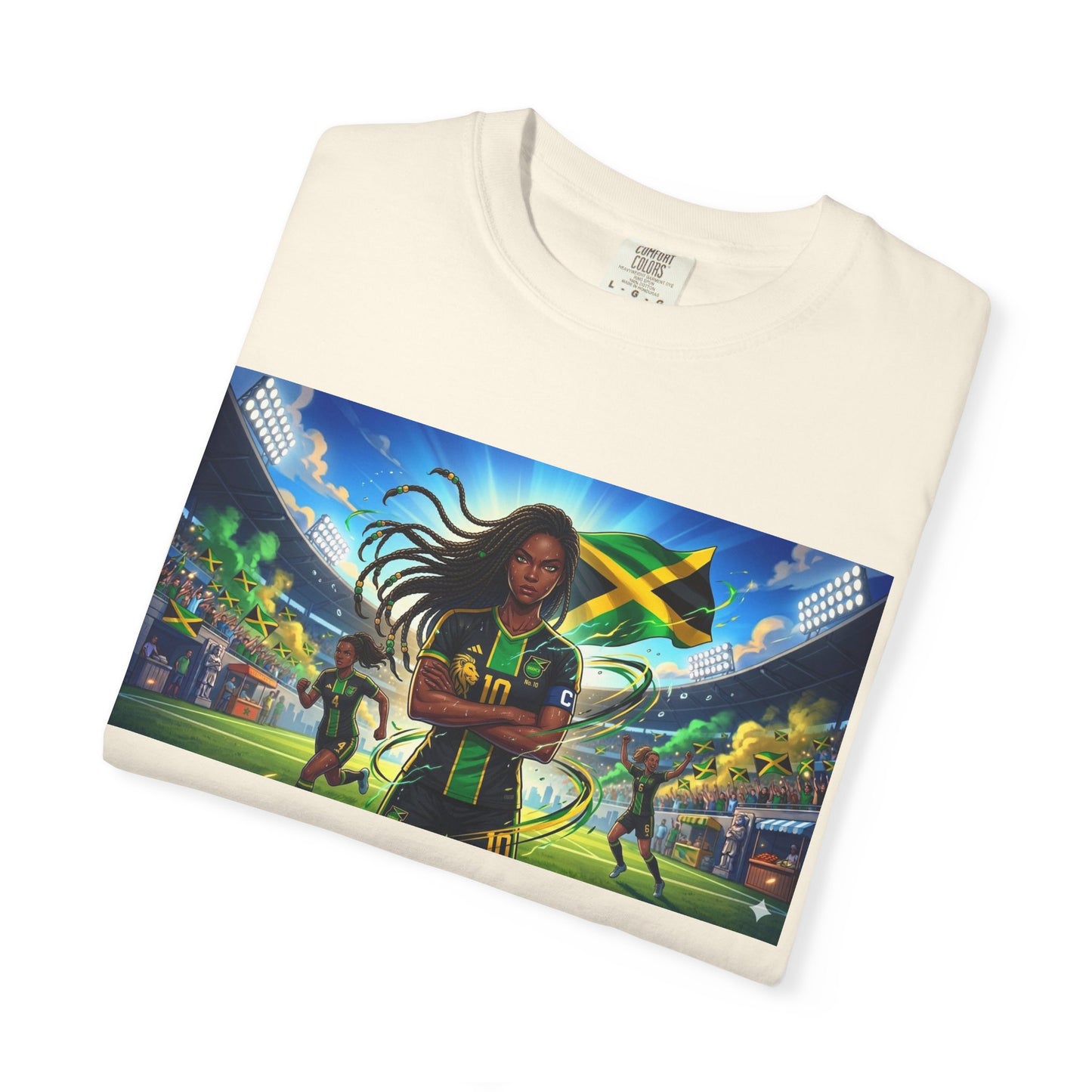Jamaican Soccer Captain T-Shirt — Rasta Player Stadium Graphic Tee