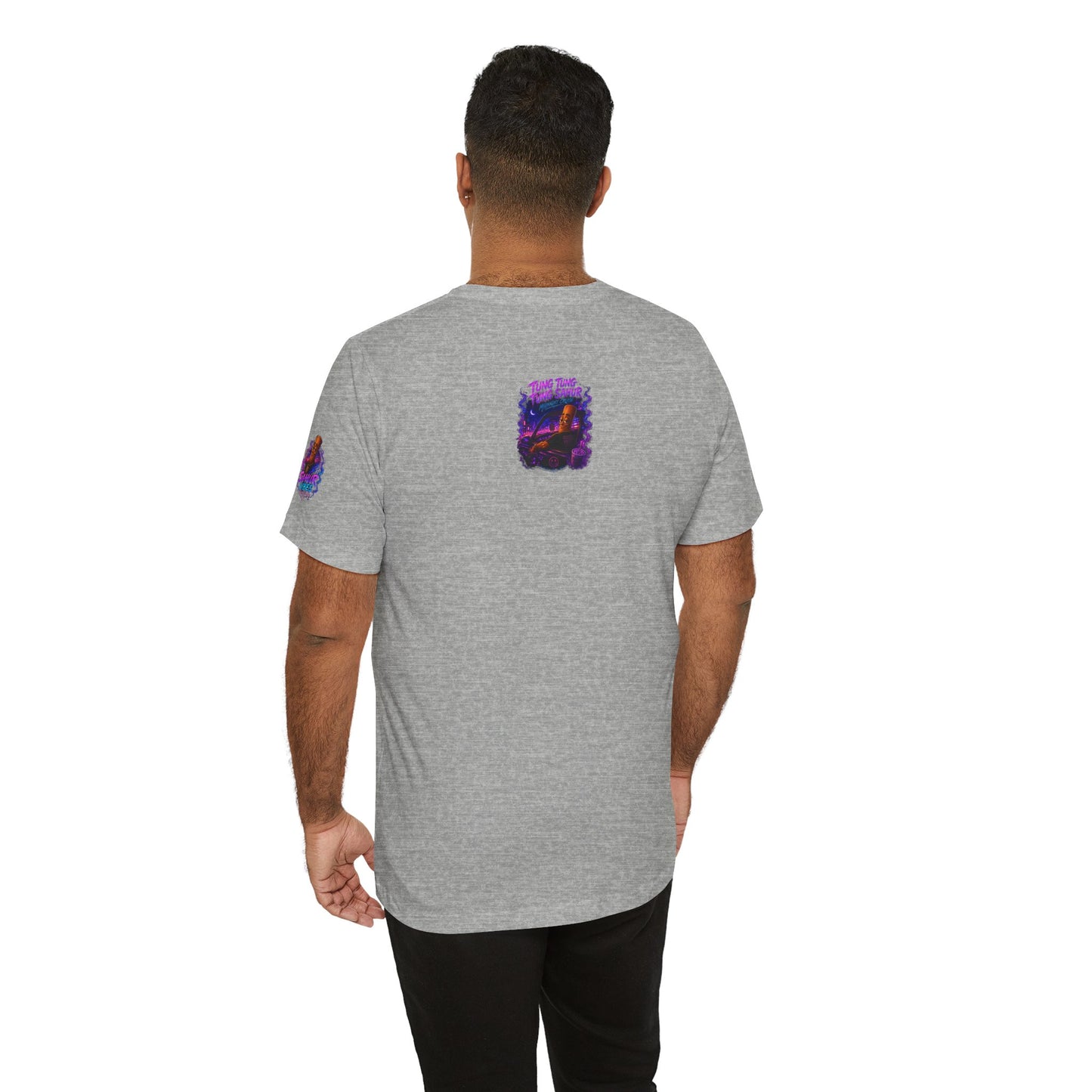 Tung Tung Tung Sahur Who Ride Like Us T-Shirt — Night Cruise Vaporwave Graphic Tee